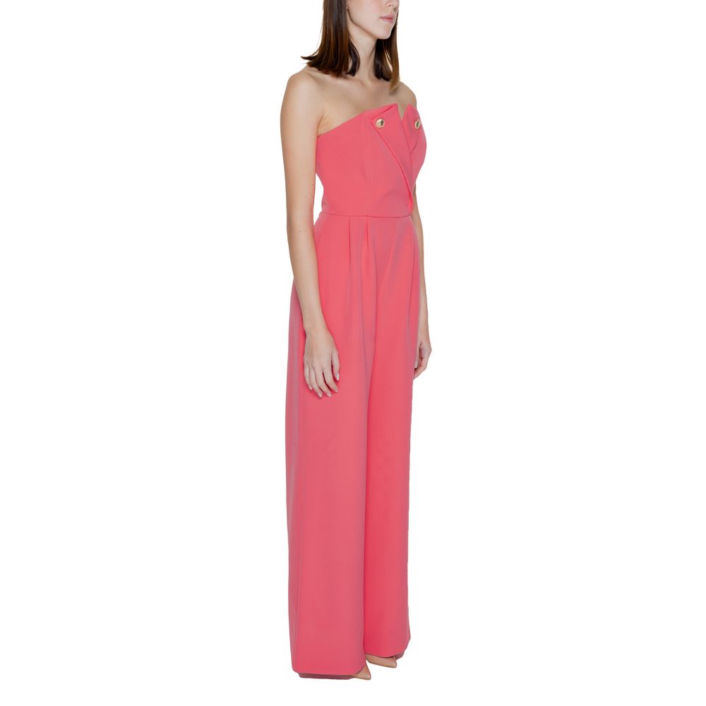 Silence Orange Polyester Women's Jumpsuit
