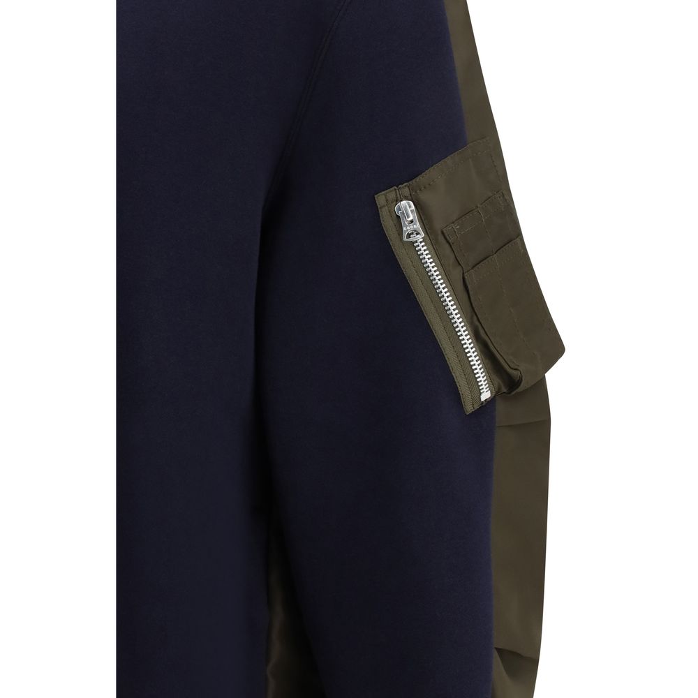 Sacai Blue Cotton Men's Sweatshirt