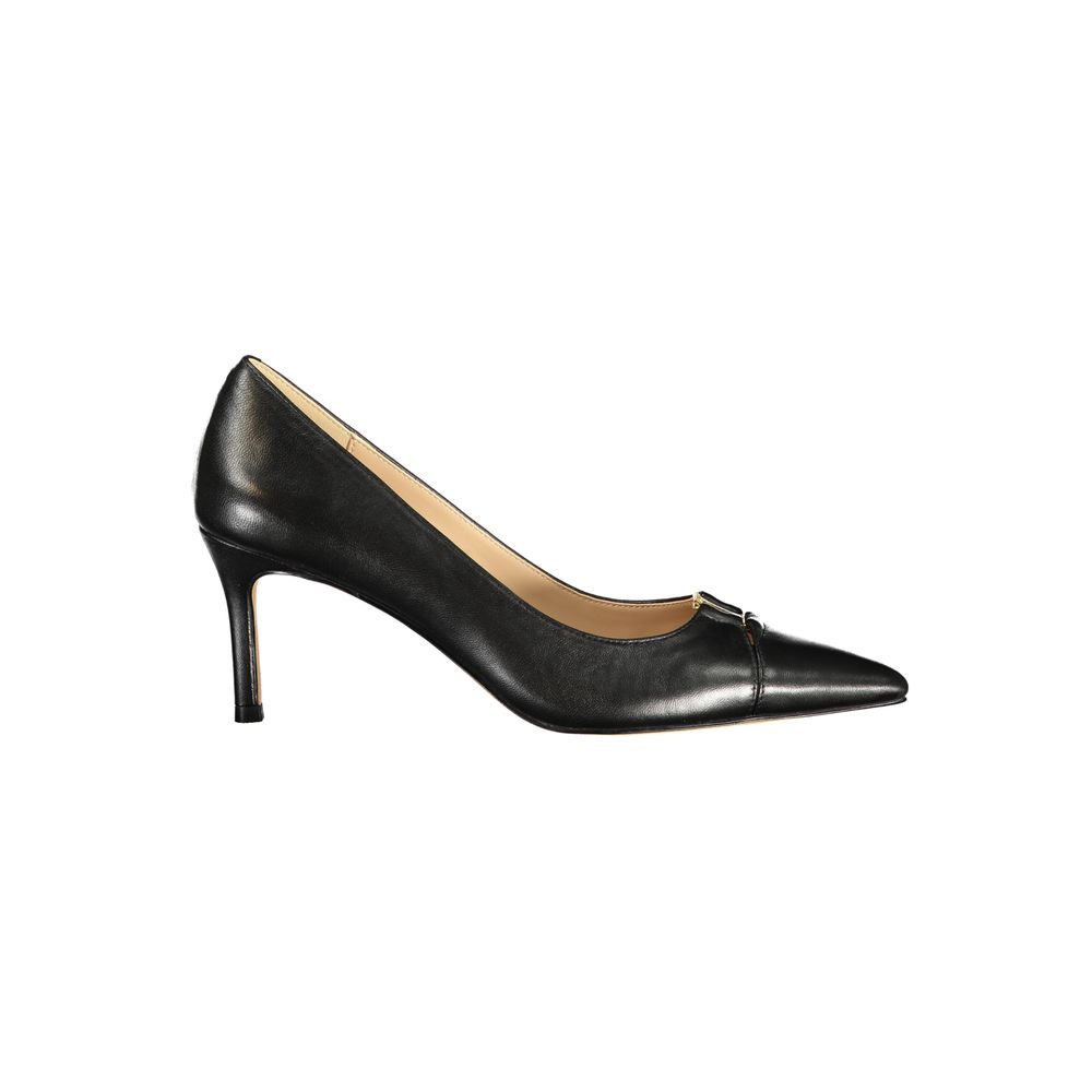 Twinset Black Leather Women Classic Women's Shoe