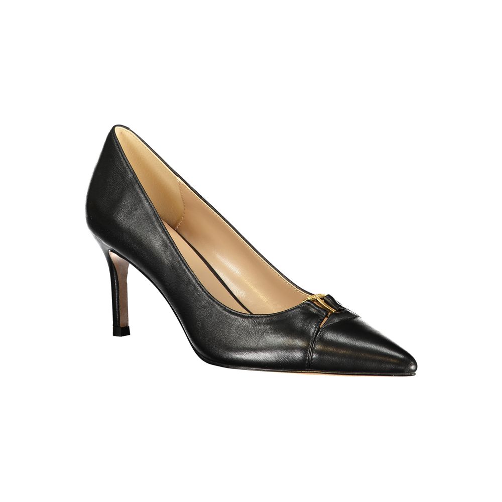 Twinset Black Leather Women Classic Women's Shoe