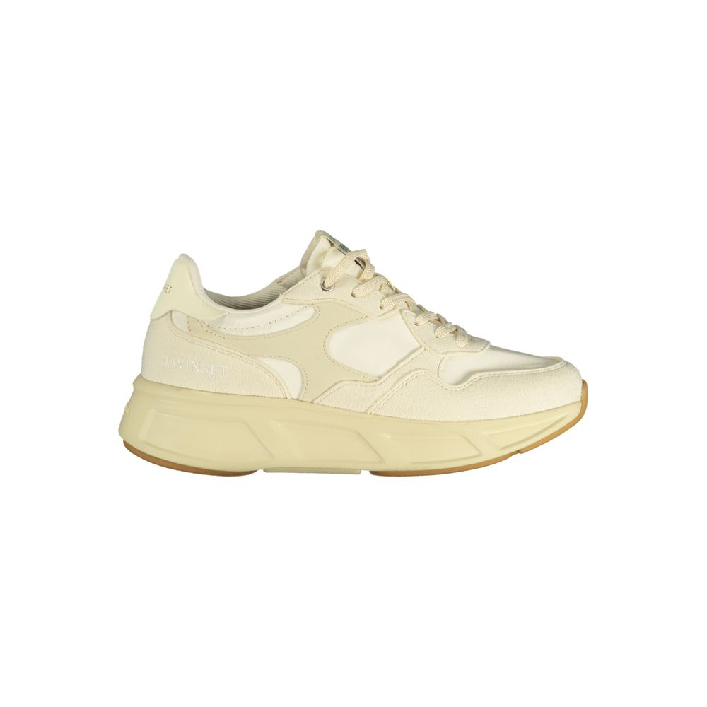 Twinset Beige Polyurethane Women Women's Sneaker