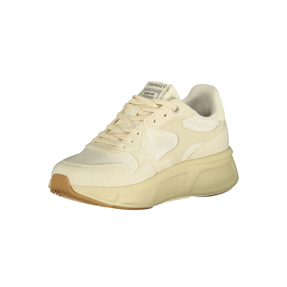 Twinset Beige Polyurethane Women Women's Sneaker