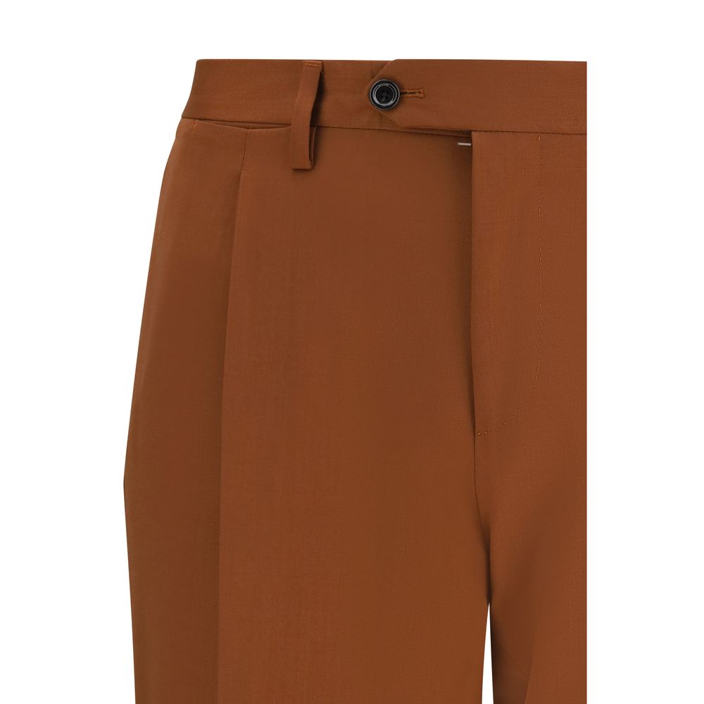 Lardini Brown Cotton Two-Piece Men's Suit