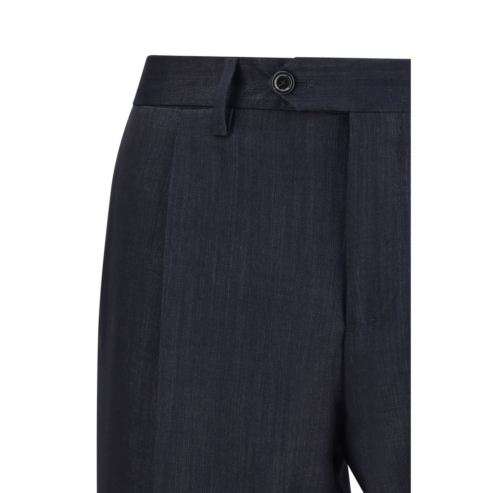 Lardini Blue Cotton Two-Piece Men's Suit