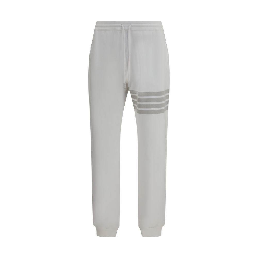 Thom Browne White Cotton Joggers (Workout Men's Pants)