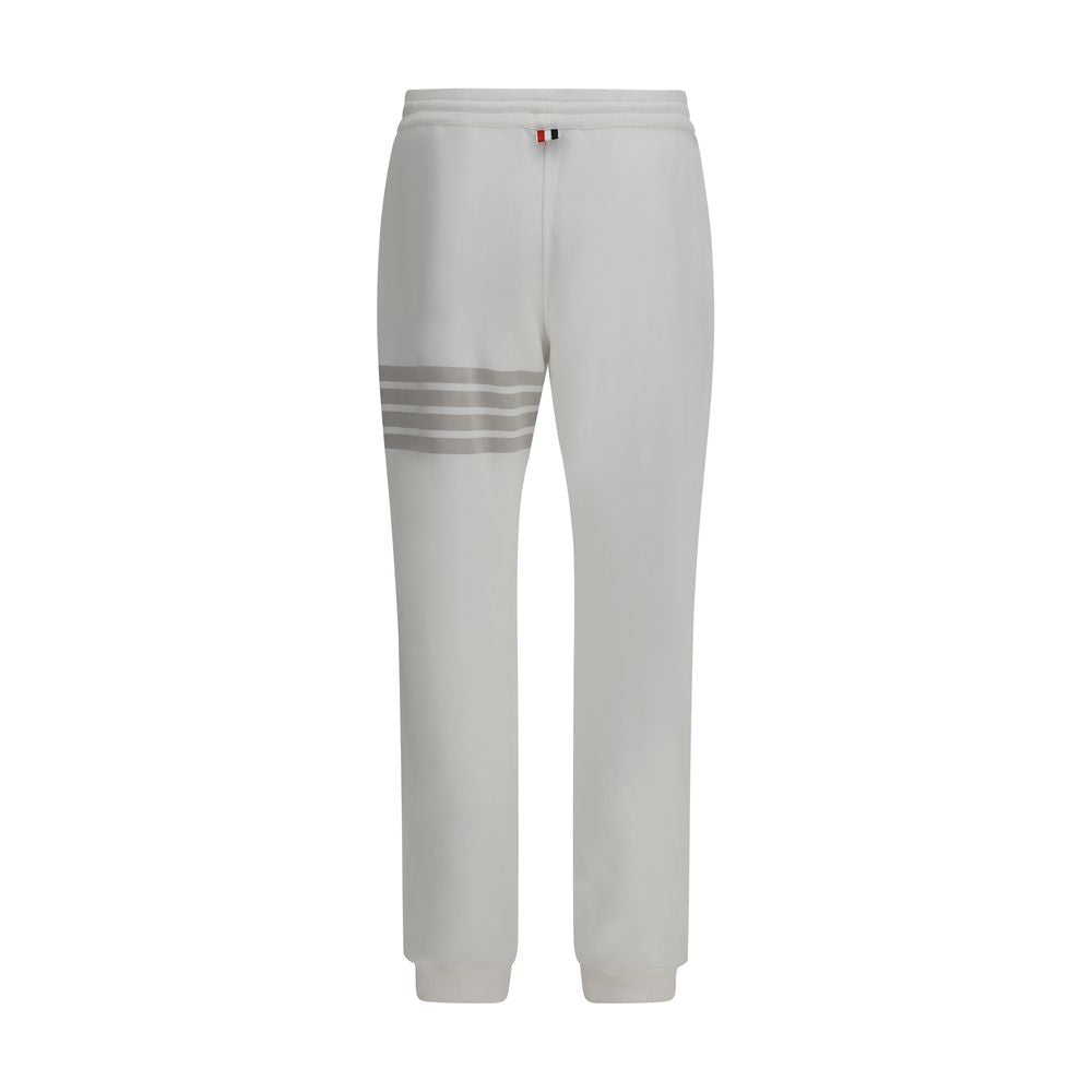 Thom Browne White Cotton Joggers (Workout Men's Pants)