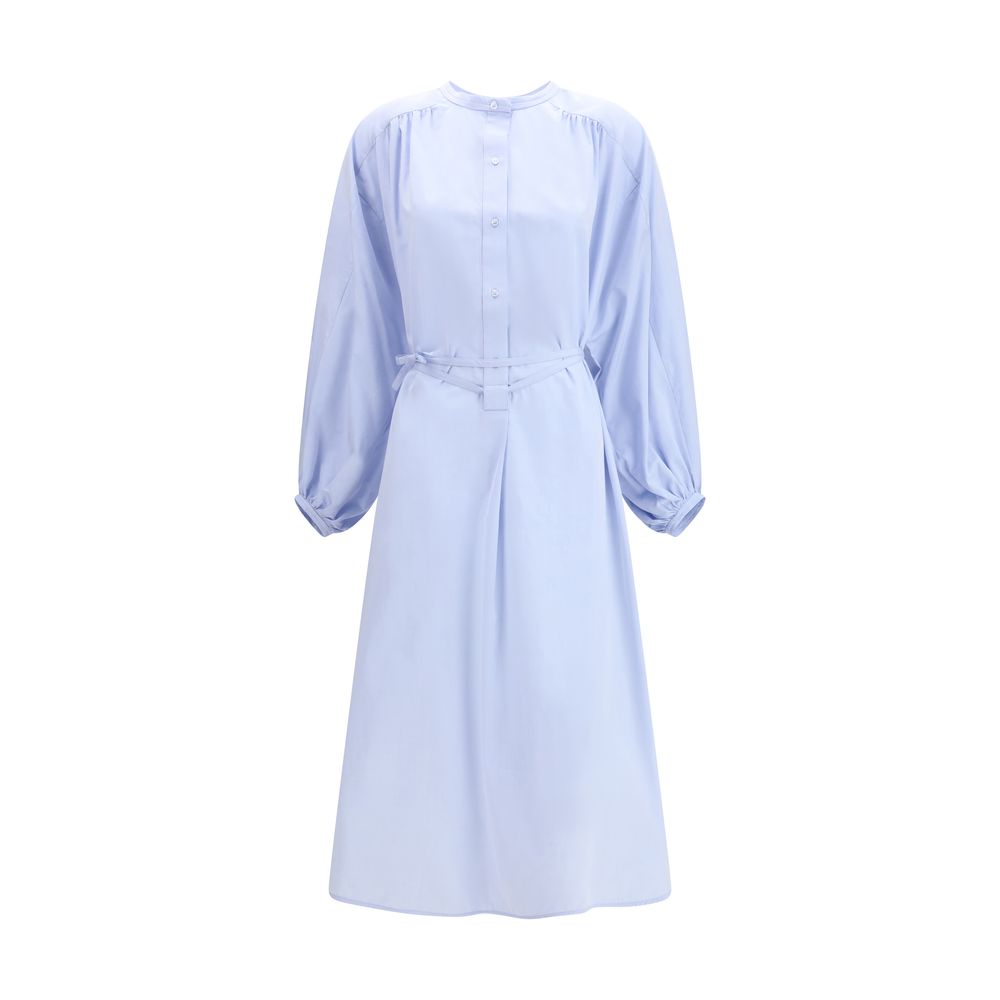 Loulou De Saison Blue Cotton Casual Women's Dress