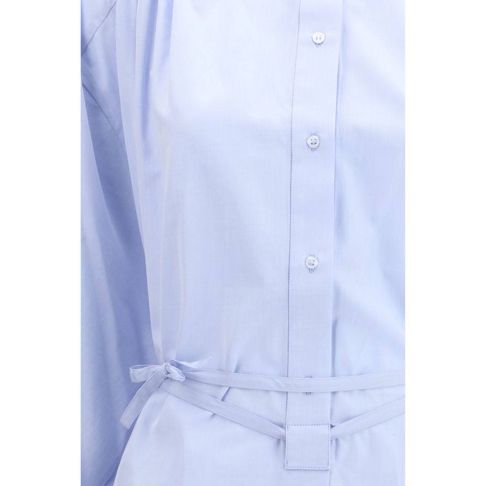 Loulou De Saison Blue Cotton Casual Women's Dress