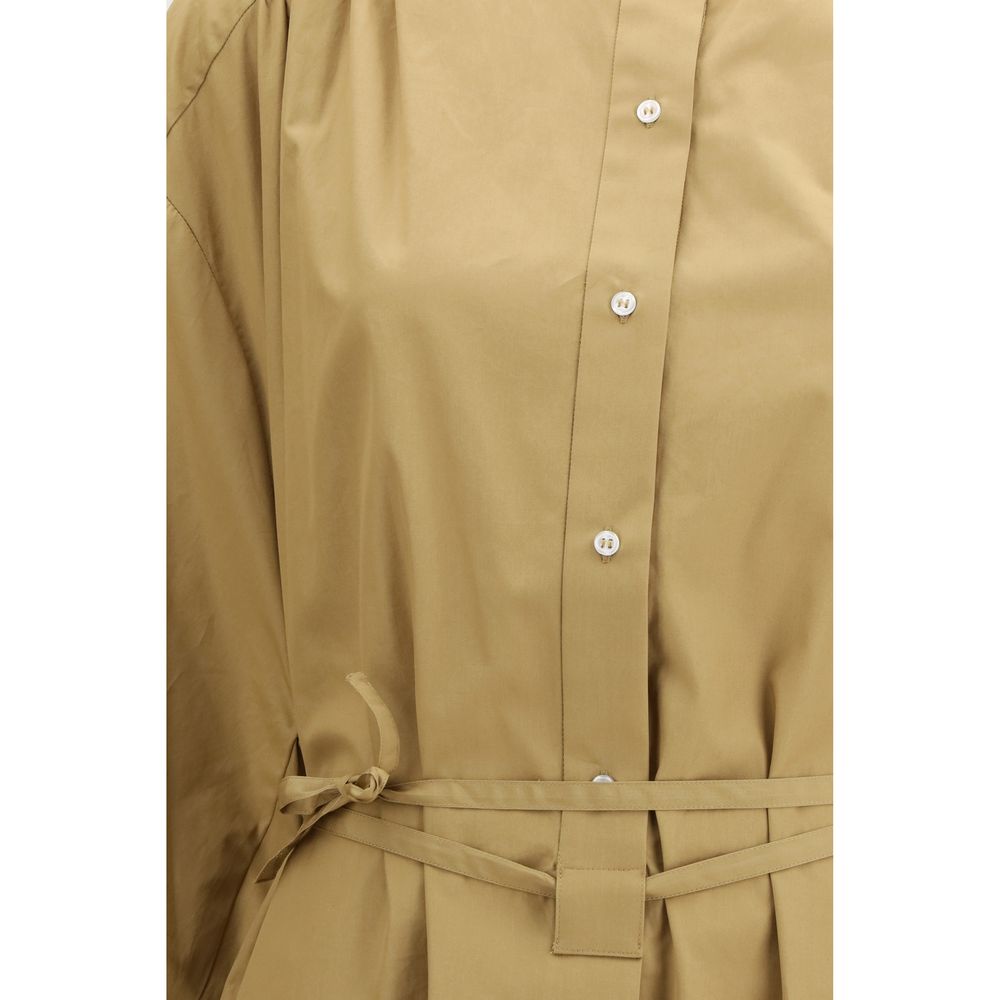 Loulou De Saison Beige Cotton Casual Women's Dress