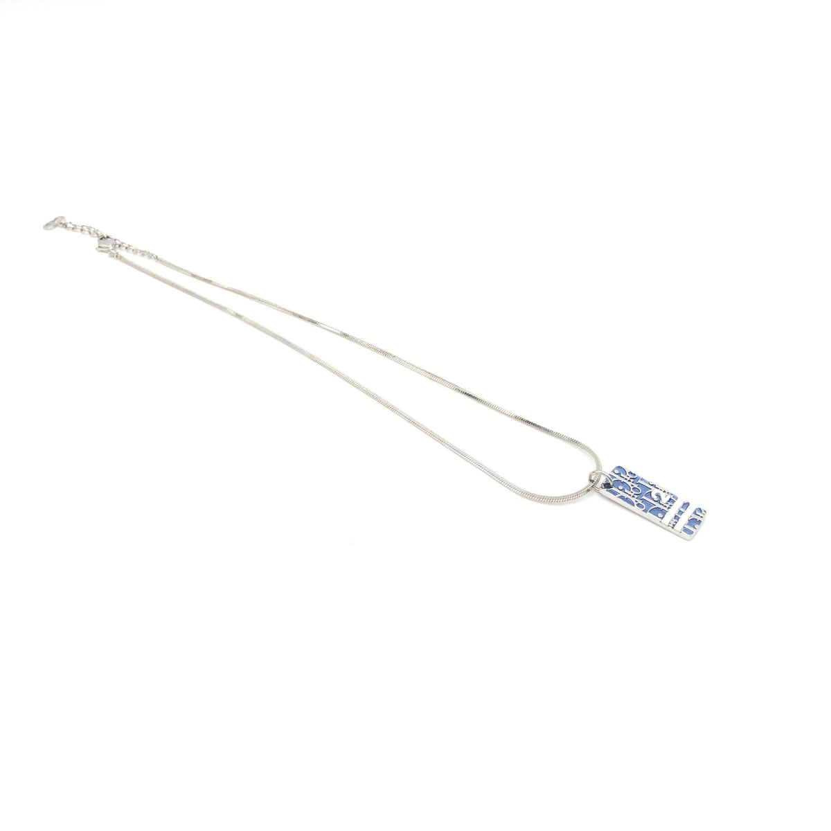Christian Dior Blue Trotter Pendant Women's Necklace (Pre-Owned)