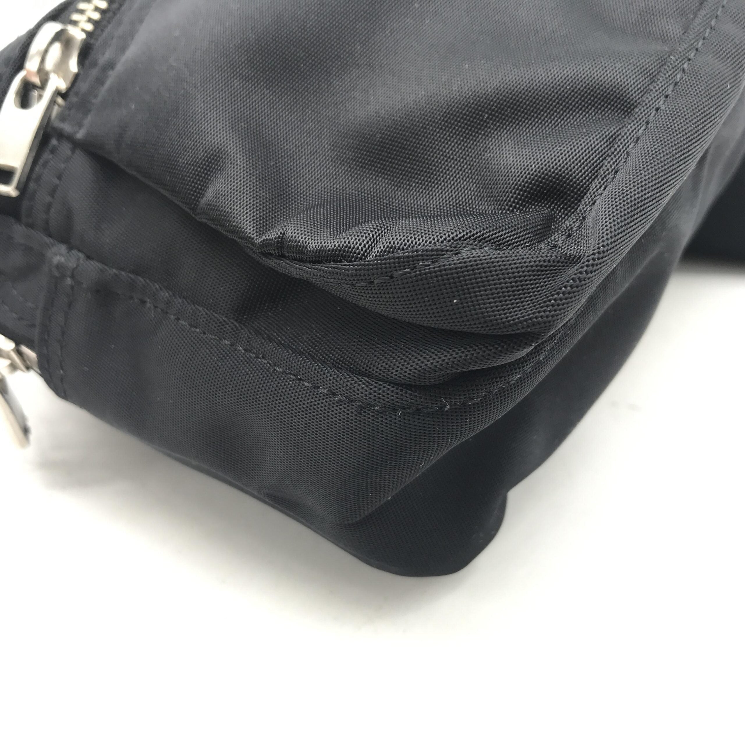 Porter Black Waist Pouch With Zippered Women's Compartments (Pre-Owned)