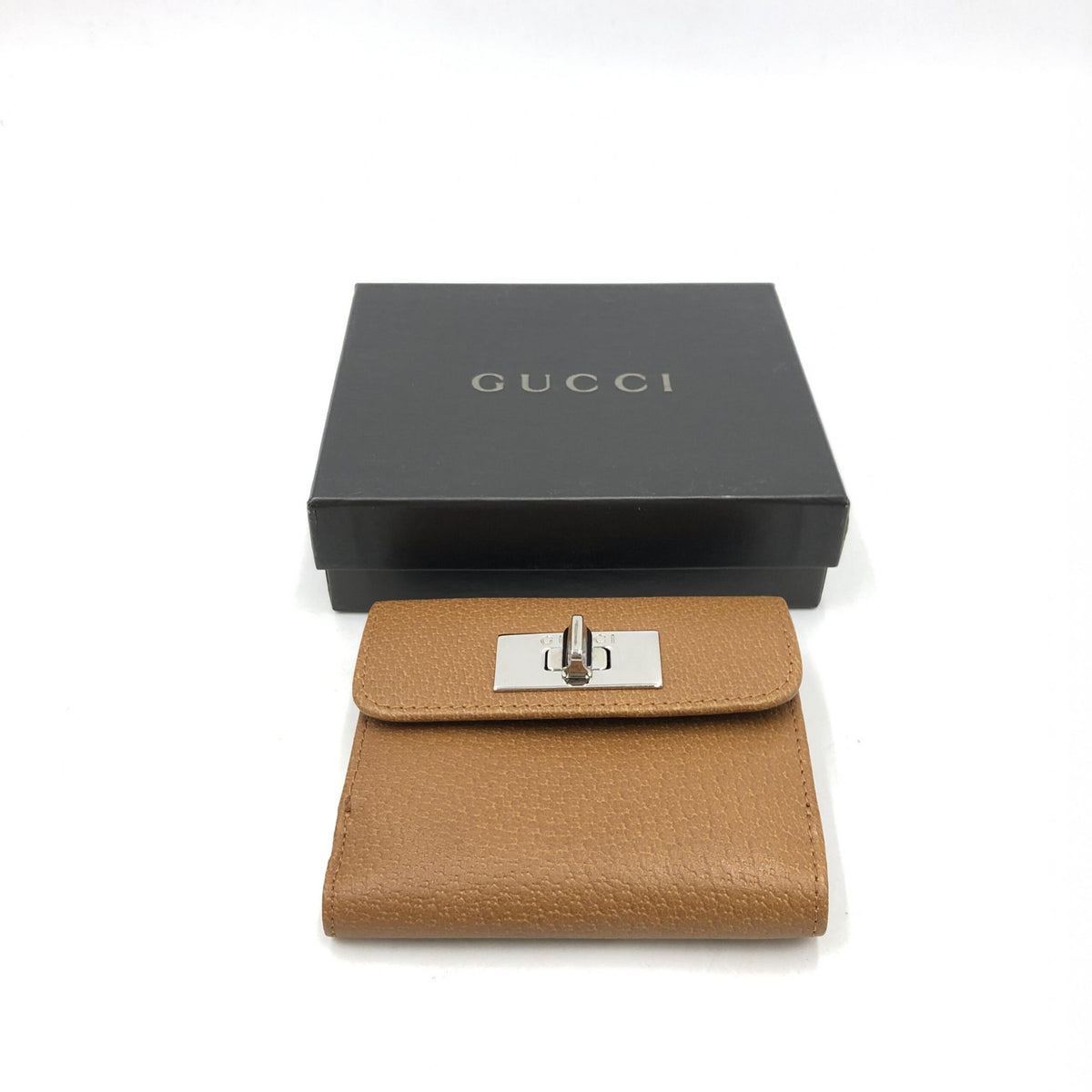 Gucci Brown Leather Women's Wallet (Pre-Owned)