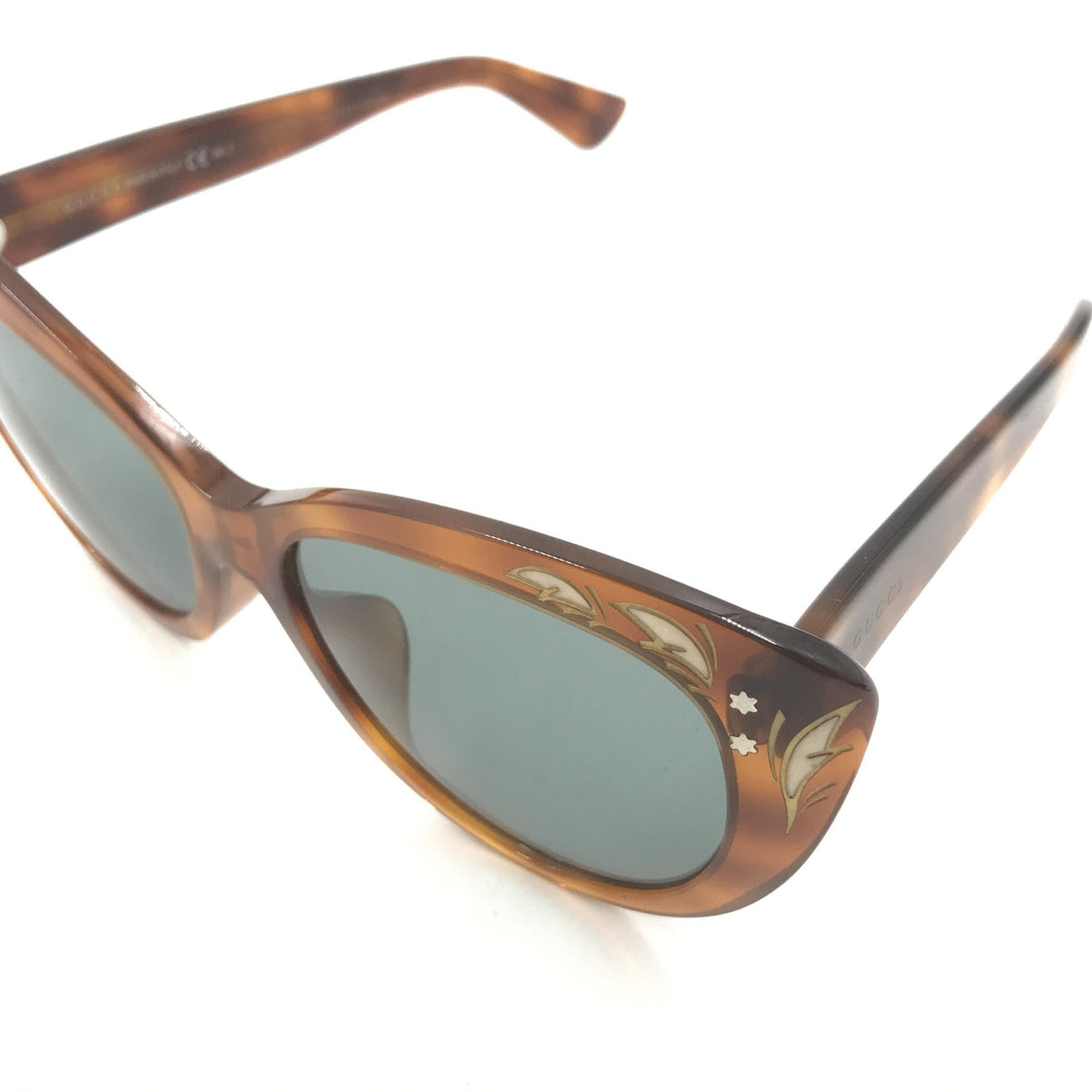 Gucci Cat Eye Sunglasses With Tortoise Women's Shell (Pre-Owned)