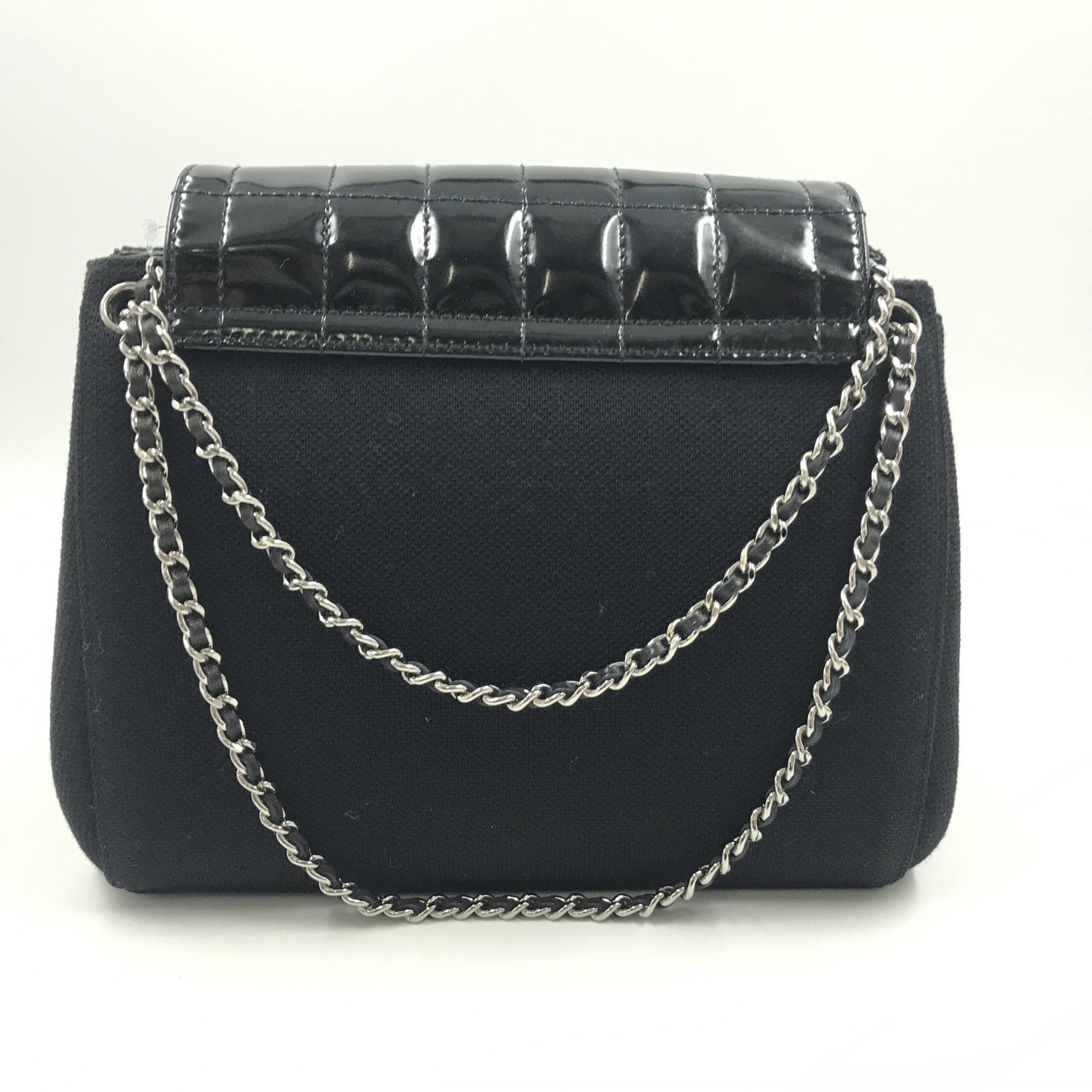 Chanel Chocolate Bar Patent Leather Shoulder Women's Bag (Pre-Owned)