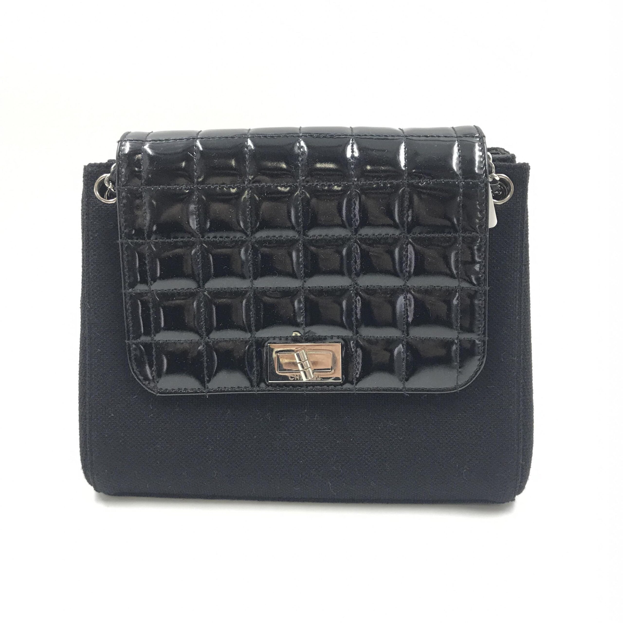 Chanel Chocolate Bar Patent Leather Shoulder Women's Bag (Pre-Owned)