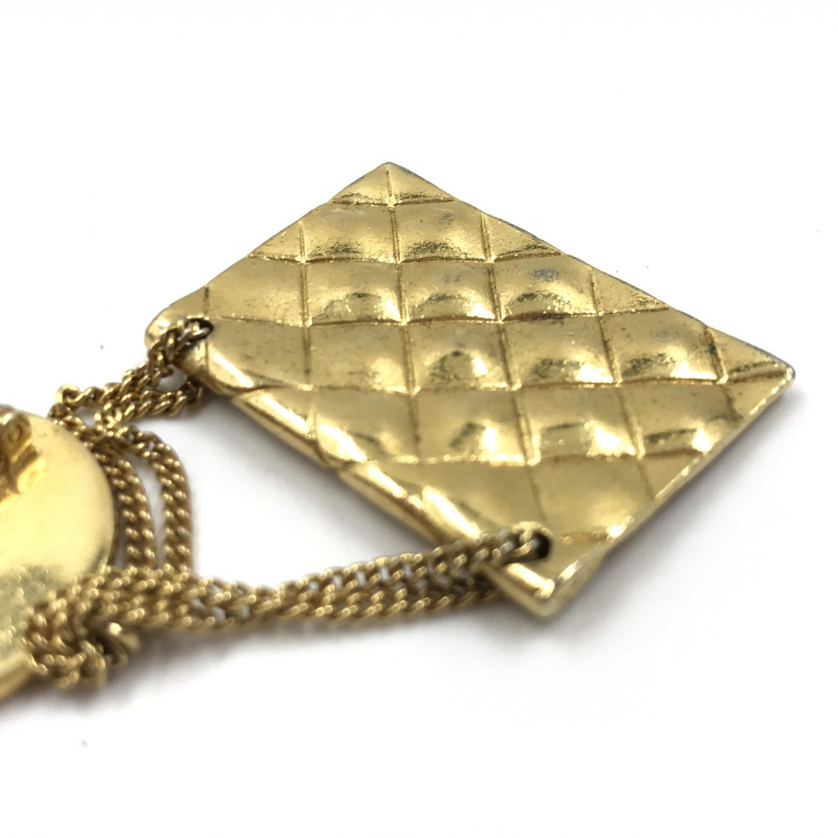 Chanel Gold Plated Bag Motif Women's Brooch (Pre-Owned)