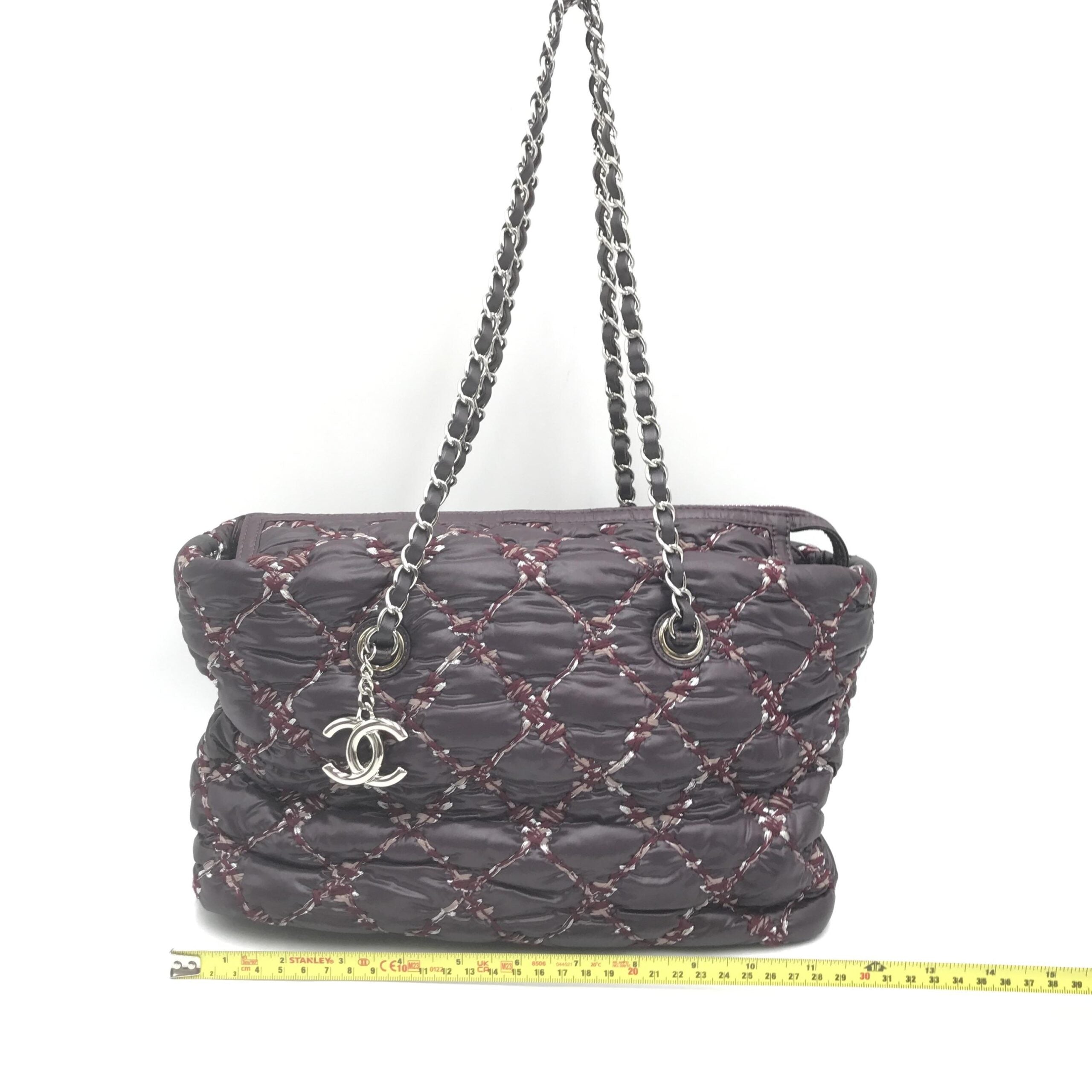 Chanel Paris-Byzance Chain Shoulder Bag Purple Women's Nylon (Pre-Owned)