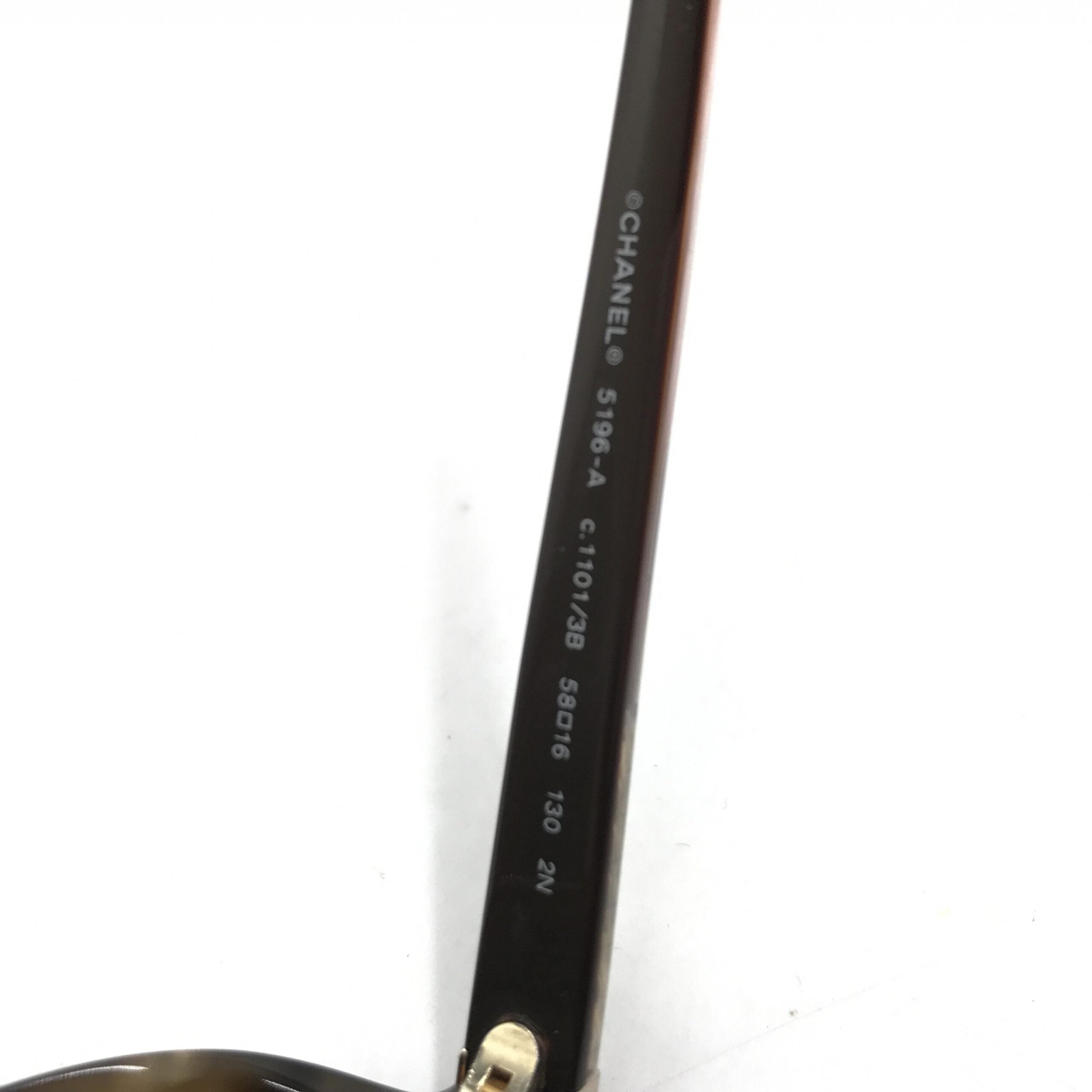 Chanel Oversized Gradient Brown Women's Sunglasses (Pre-Owned)