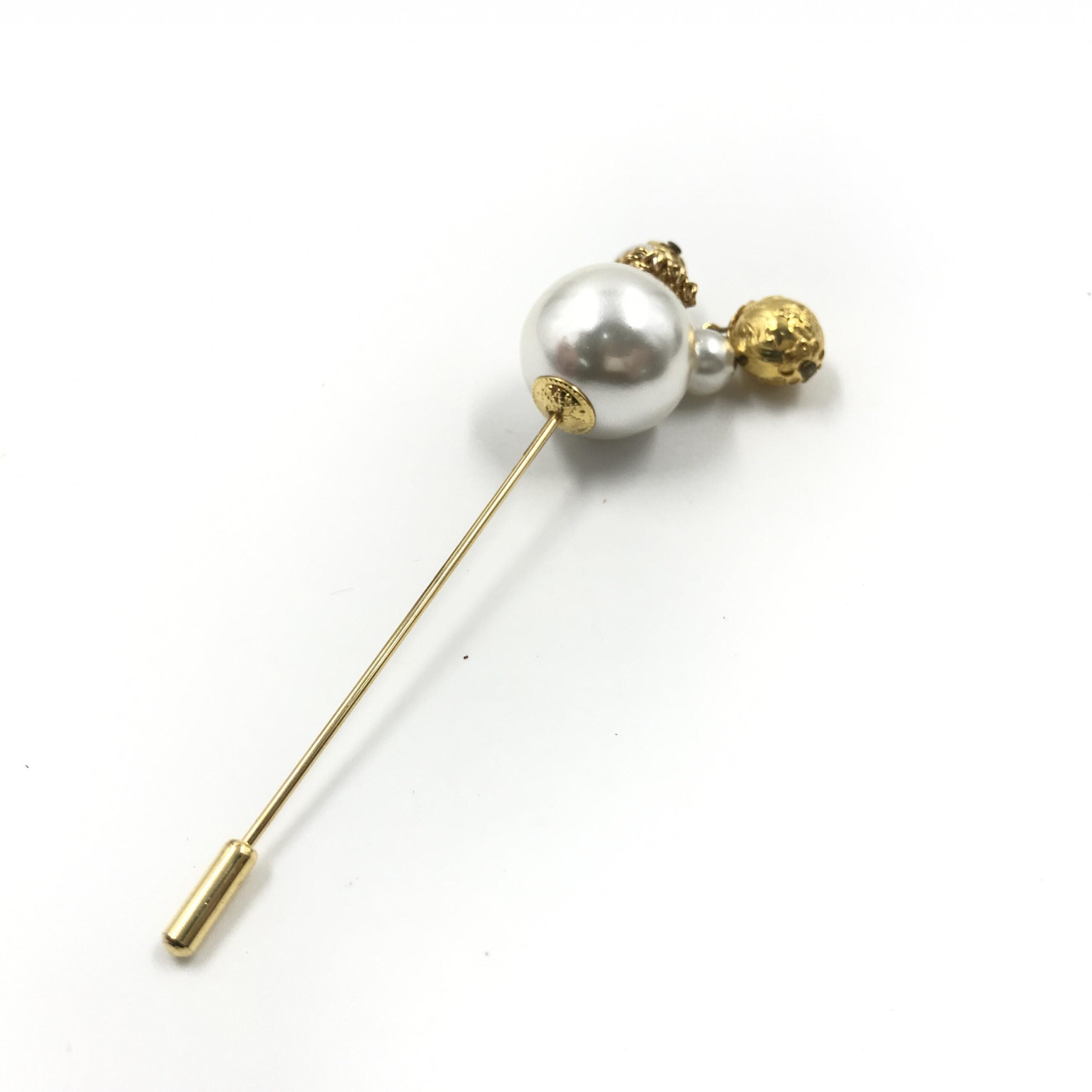 Salvatore Ferragamo Pin Brooch, Pearl Style, Women's Box (Pre-Owned)