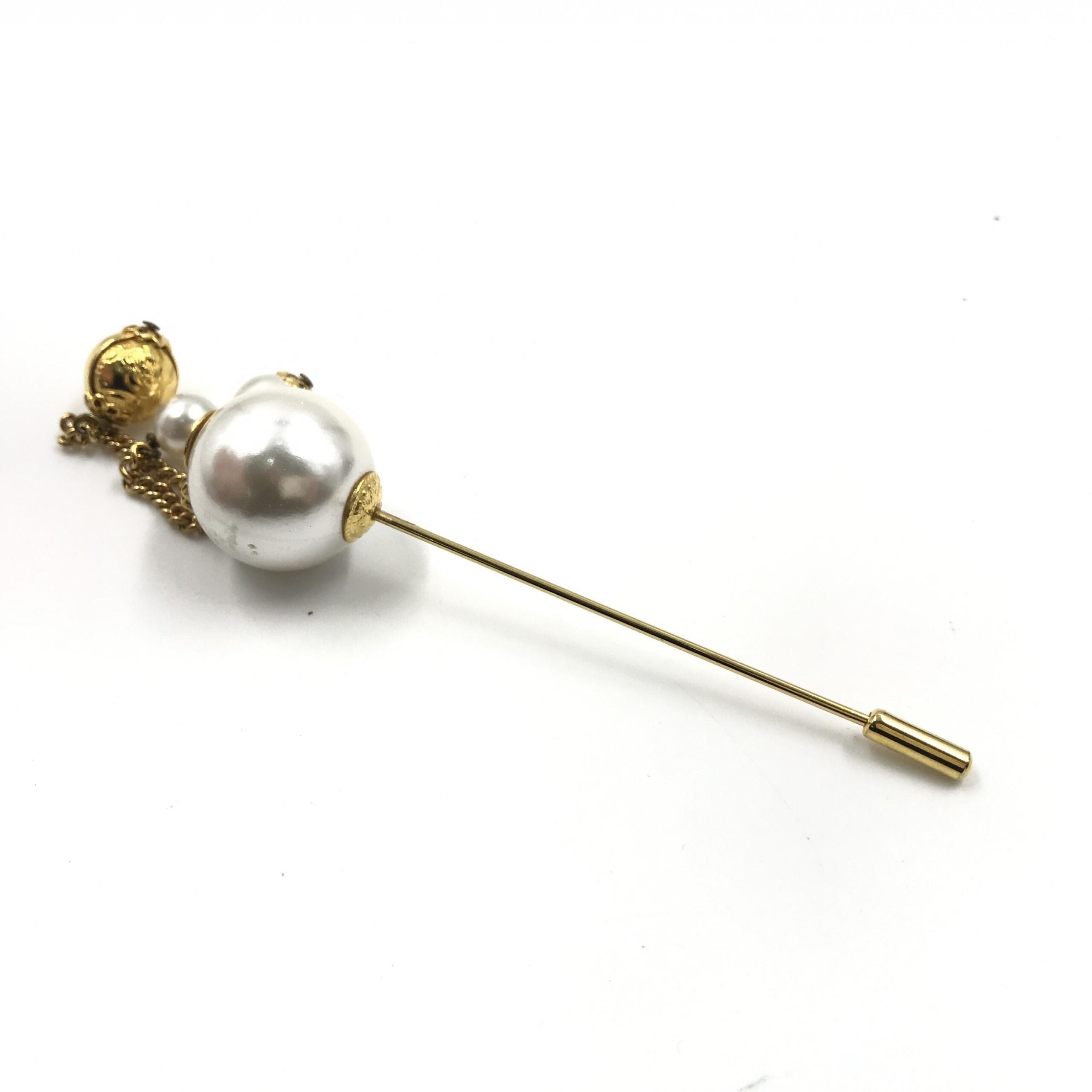 Salvatore Ferragamo Pin Brooch, Pearl Style, Women's Box (Pre-Owned)