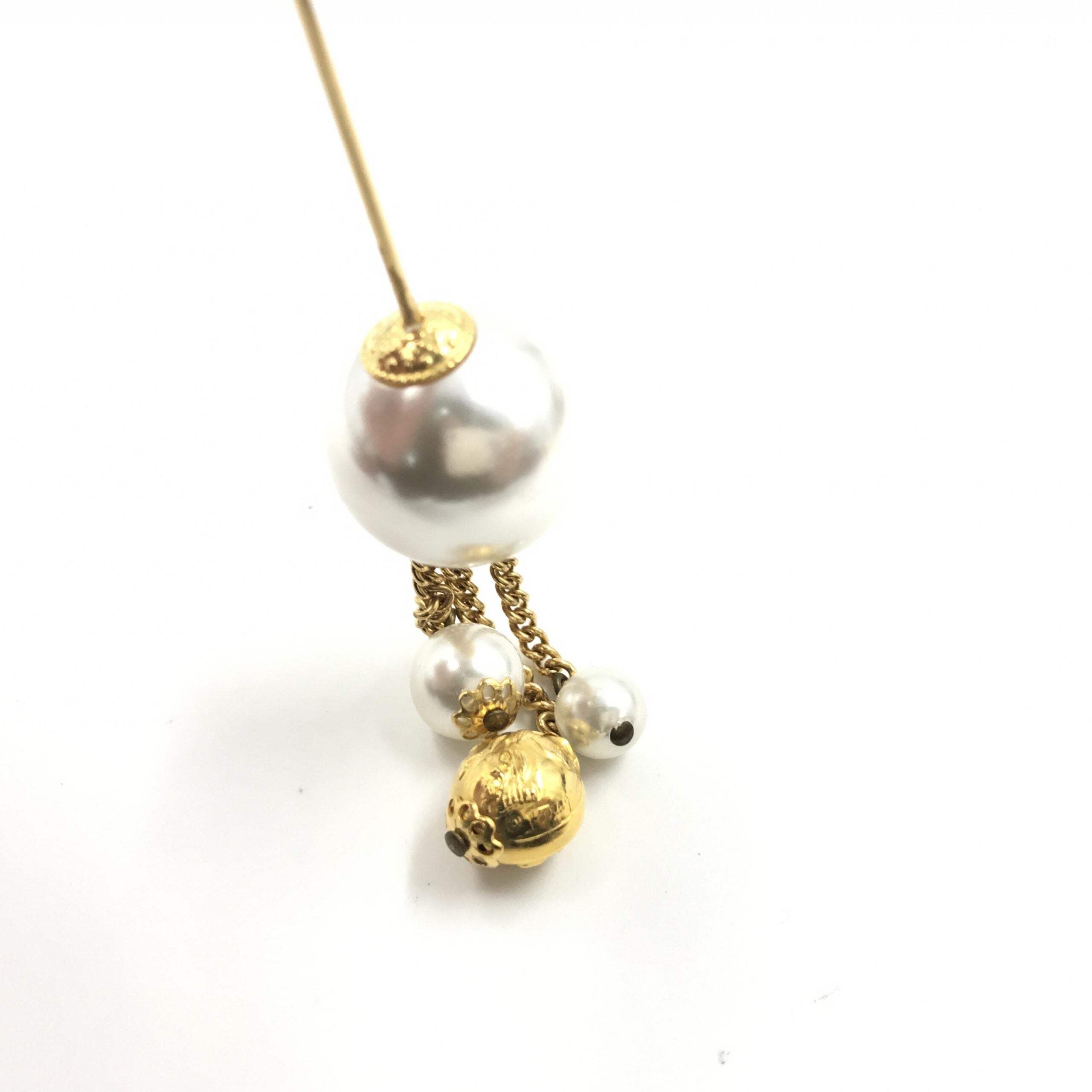 Salvatore Ferragamo Pin Brooch, Pearl Style, Women's Box (Pre-Owned)