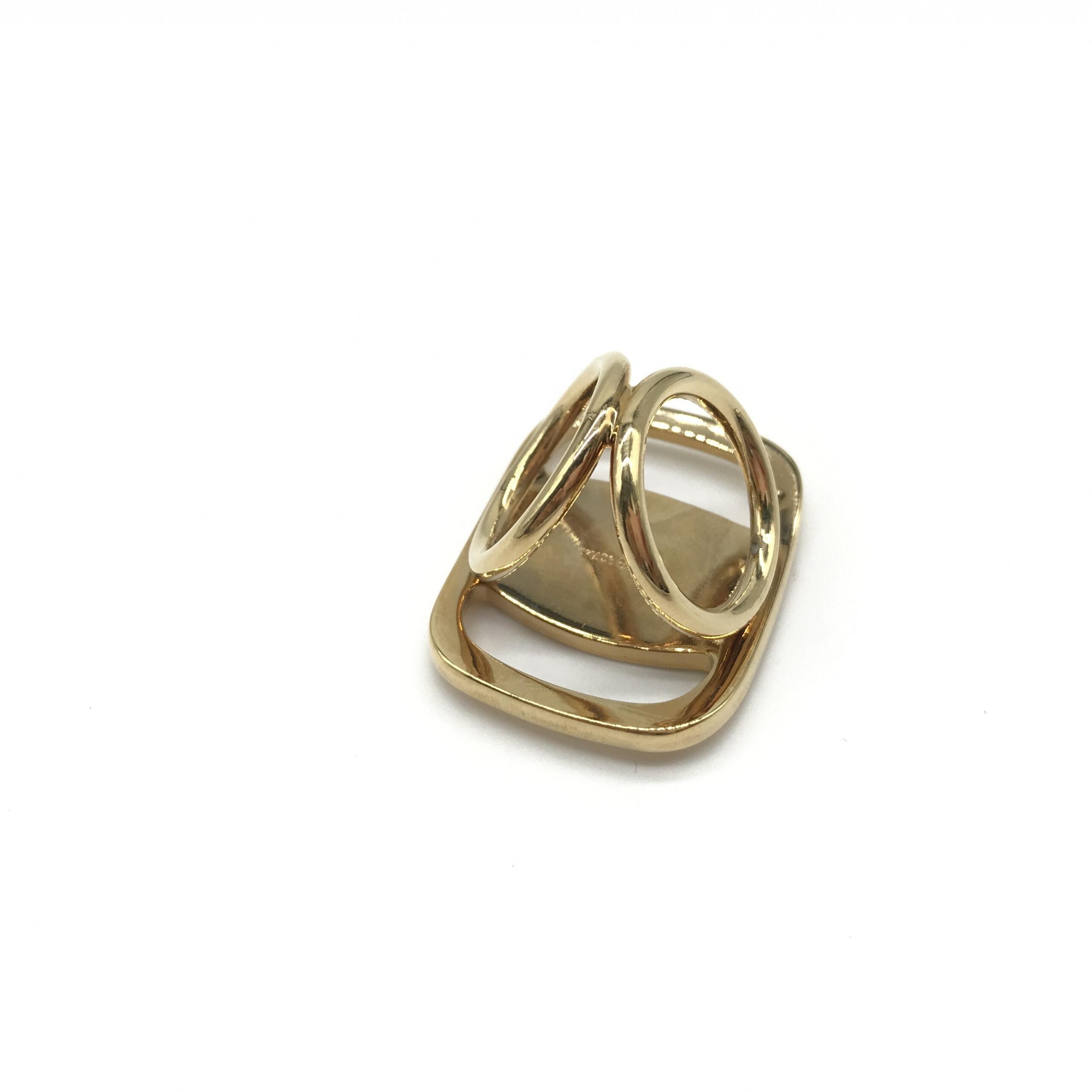 Salvatore Ferragamo PLEATS PLEASE Designer Scarf Women's Ring (Pre-Owned)