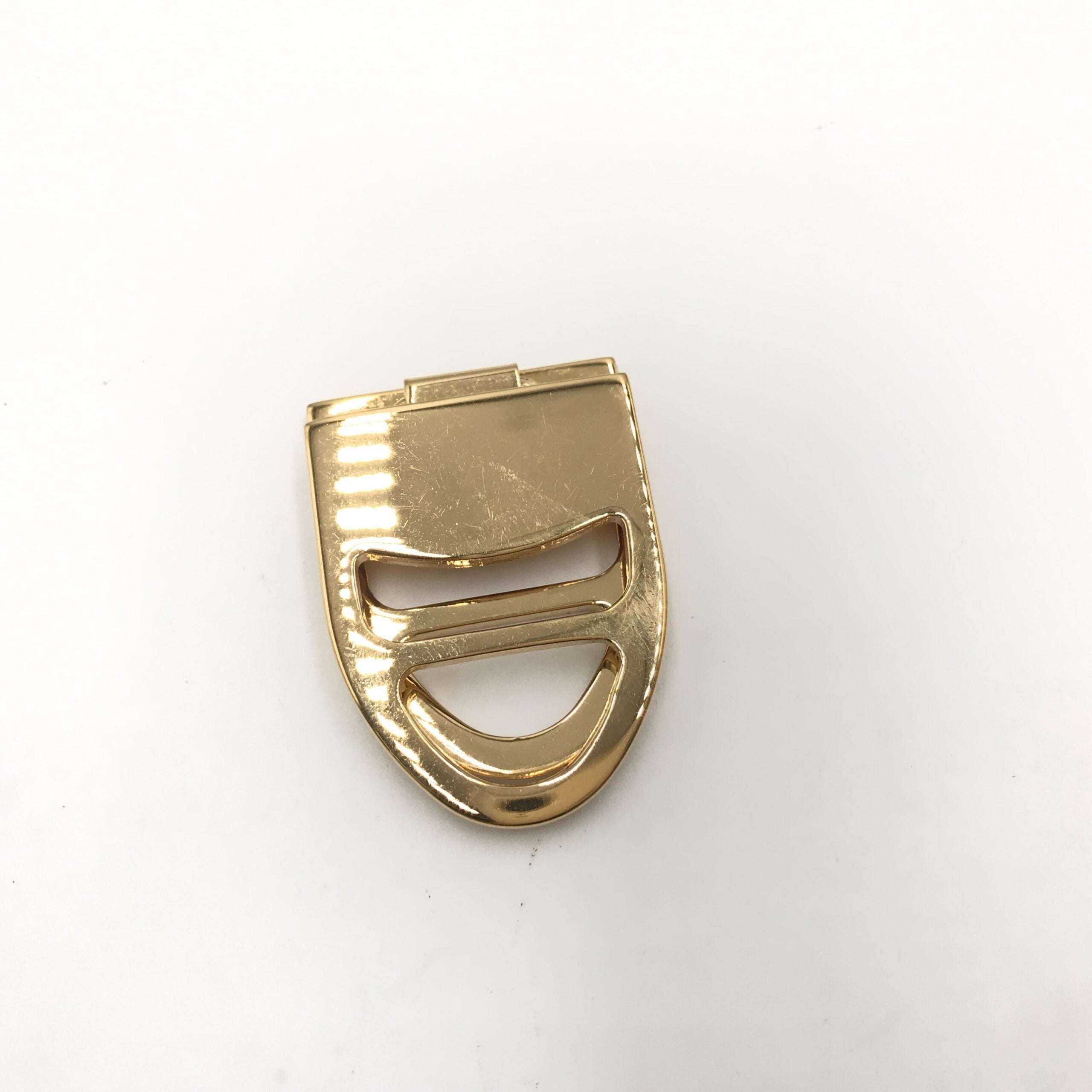 Salvatore Ferragamo Salvatore Ferragamo Vara Metal Scarf Women's Ring (Pre-Owned)