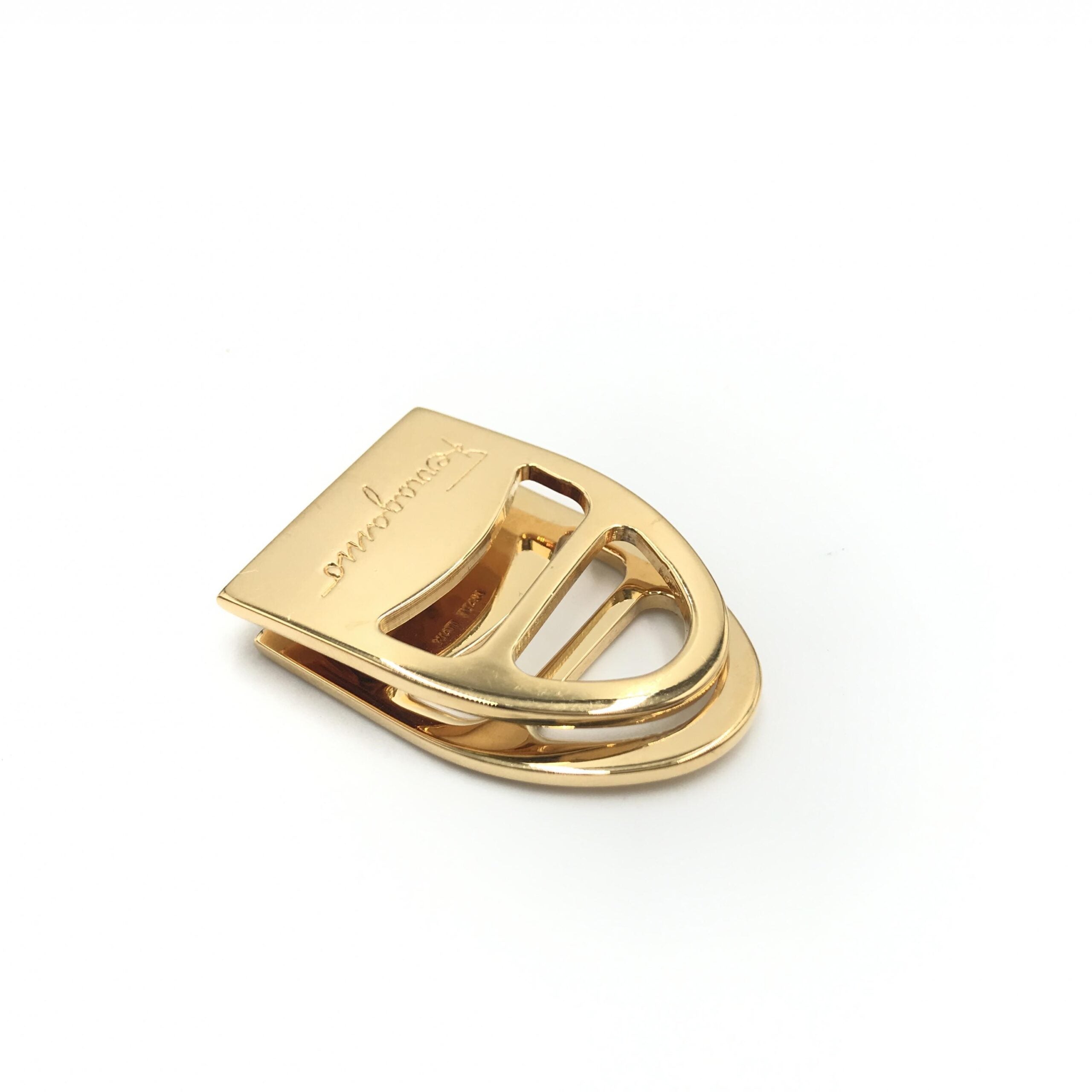 Salvatore Ferragamo Salvatore Ferragamo Vara Metal Scarf Women's Ring (Pre-Owned)