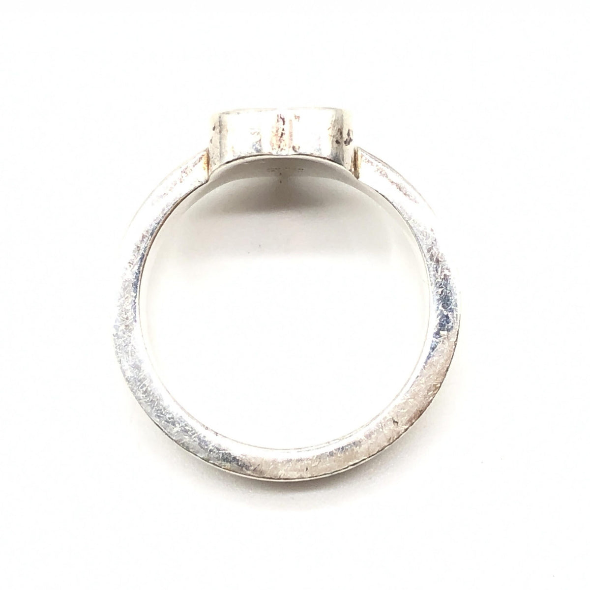 Gucci Sterling Silver Heart Trademark Ring, US Size Women's 5.5 (Pre-Owned)