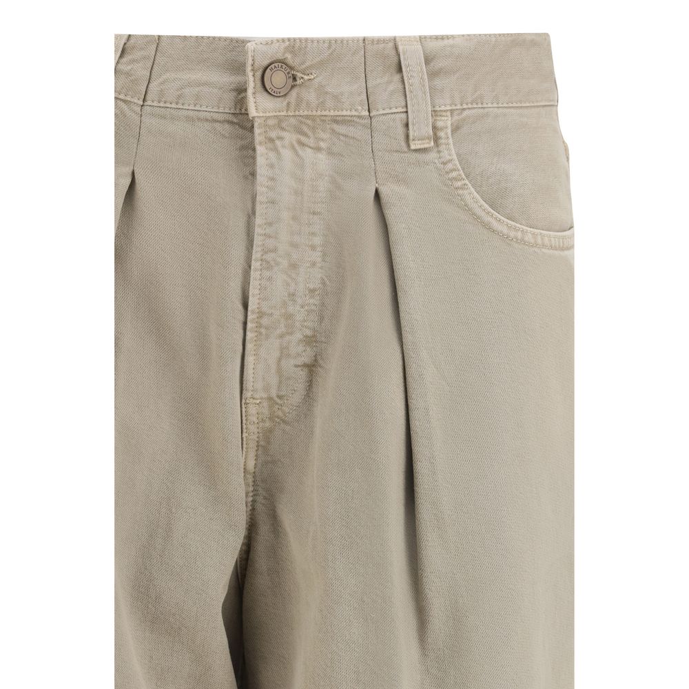 Haikure Beige Cotton Jeans Women's Denim