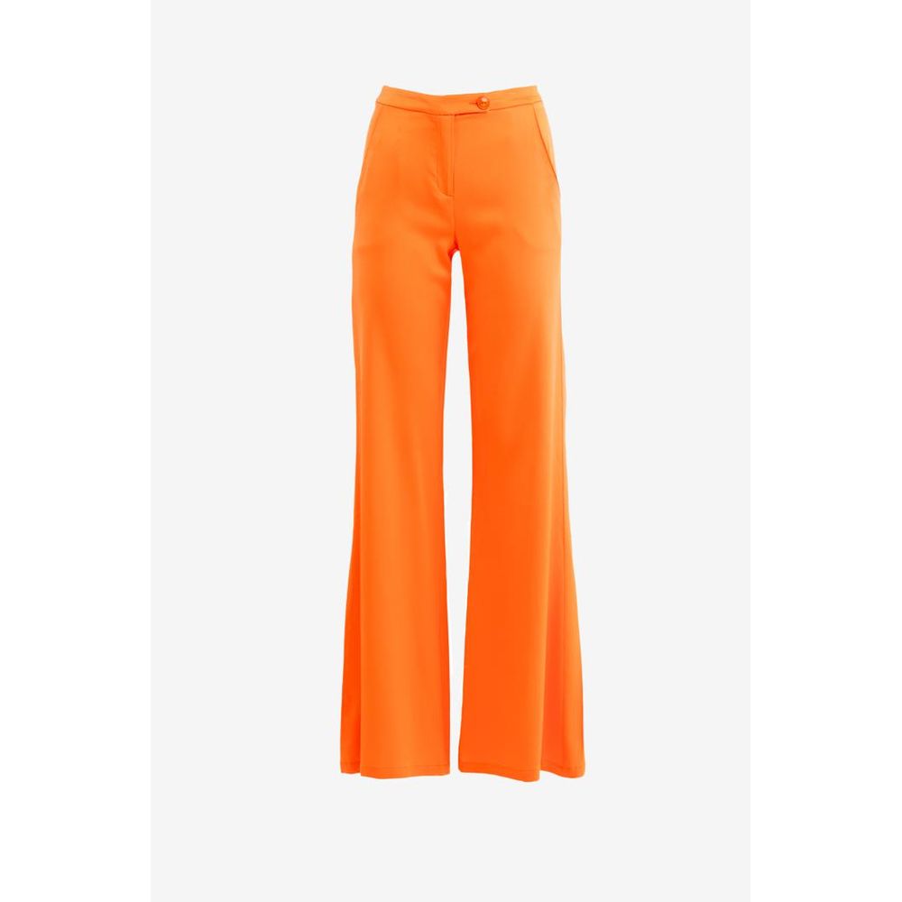 Patrizia Pepe Orange Viscose Casual Women's Pants