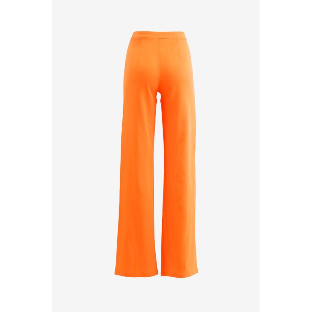 Patrizia Pepe Orange Viscose Casual Women's Pants