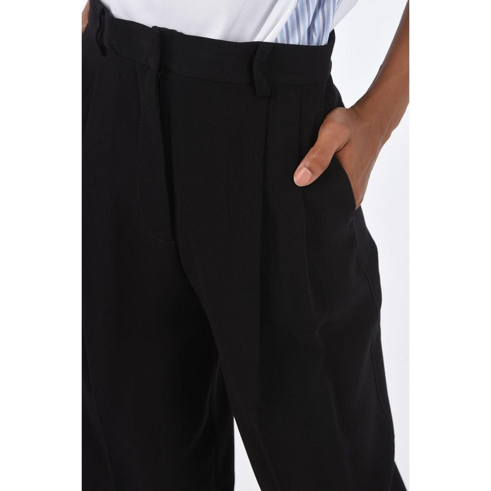 Tory Burch Black Acetate Casual Women's Pants
