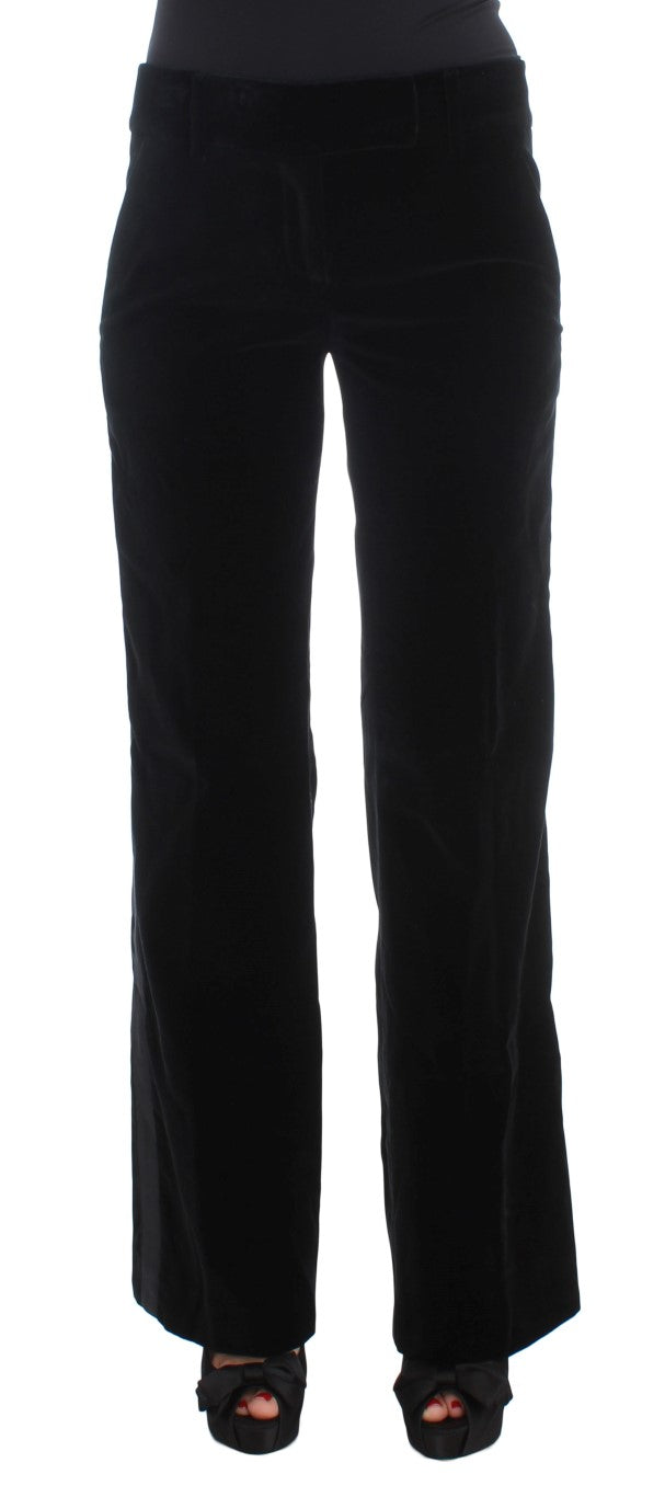 Ermanno Scervino Black Viscose Women's Pants