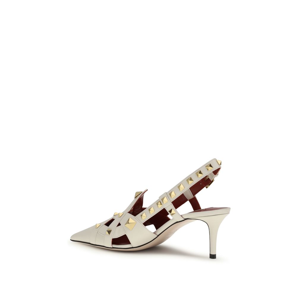 Valentino Garavani Beige Goatskin High Heel Women's Pumps