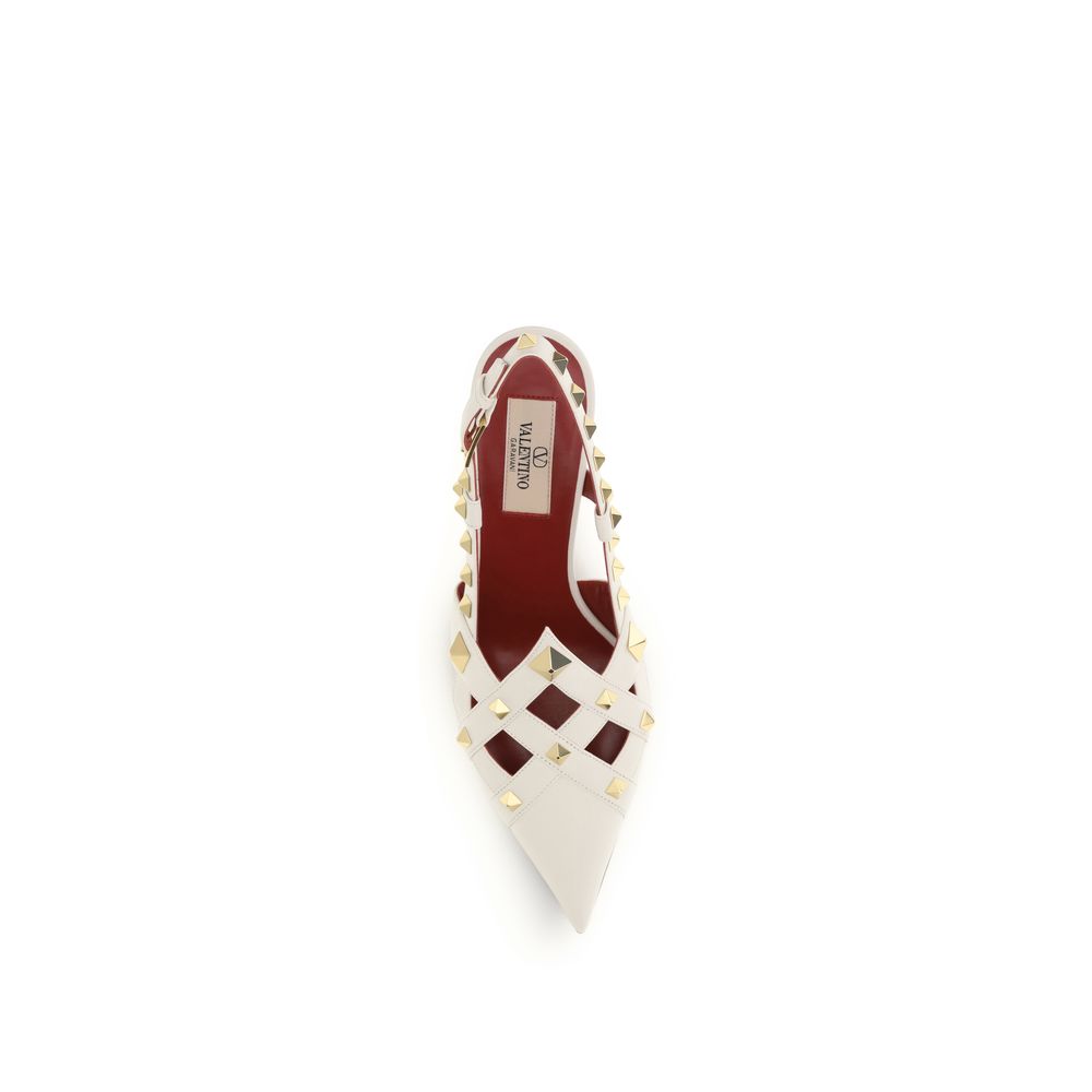 Valentino Garavani Beige Goatskin High Heel Women's Pumps