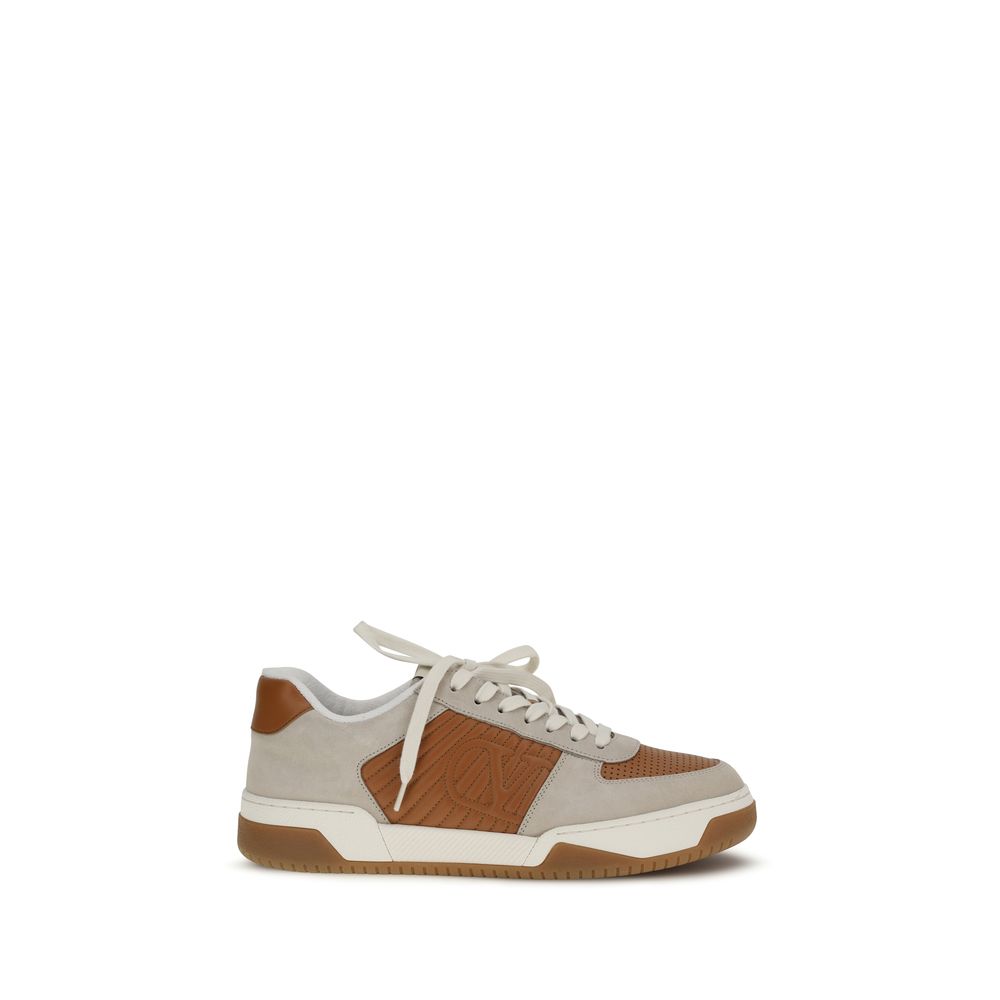 Valentino Garavani Multicolor Calf Leather Bos Taurus Athletic Men's Sneakers