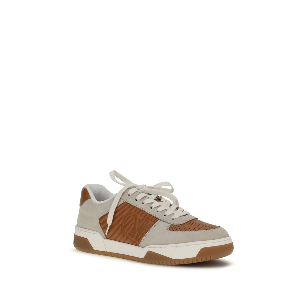 Valentino Garavani Multicolor Calf Leather Bos Taurus Athletic Men's Sneakers