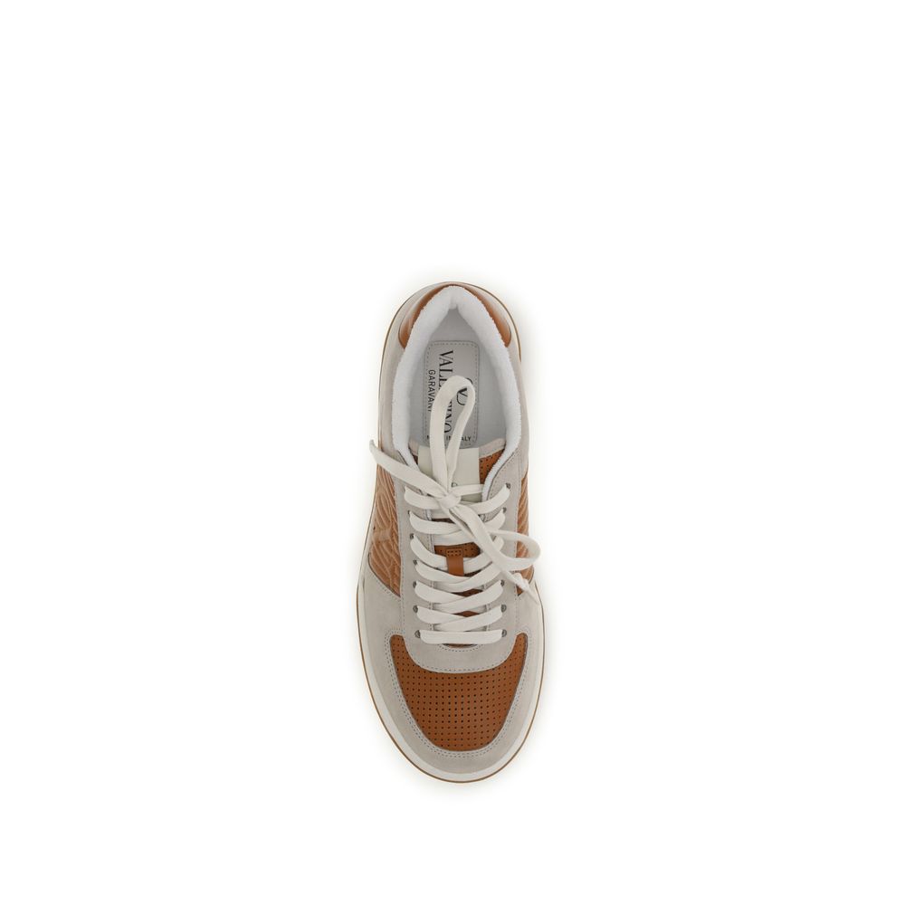 Valentino Garavani Multicolor Calf Leather Bos Taurus Athletic Men's Sneakers