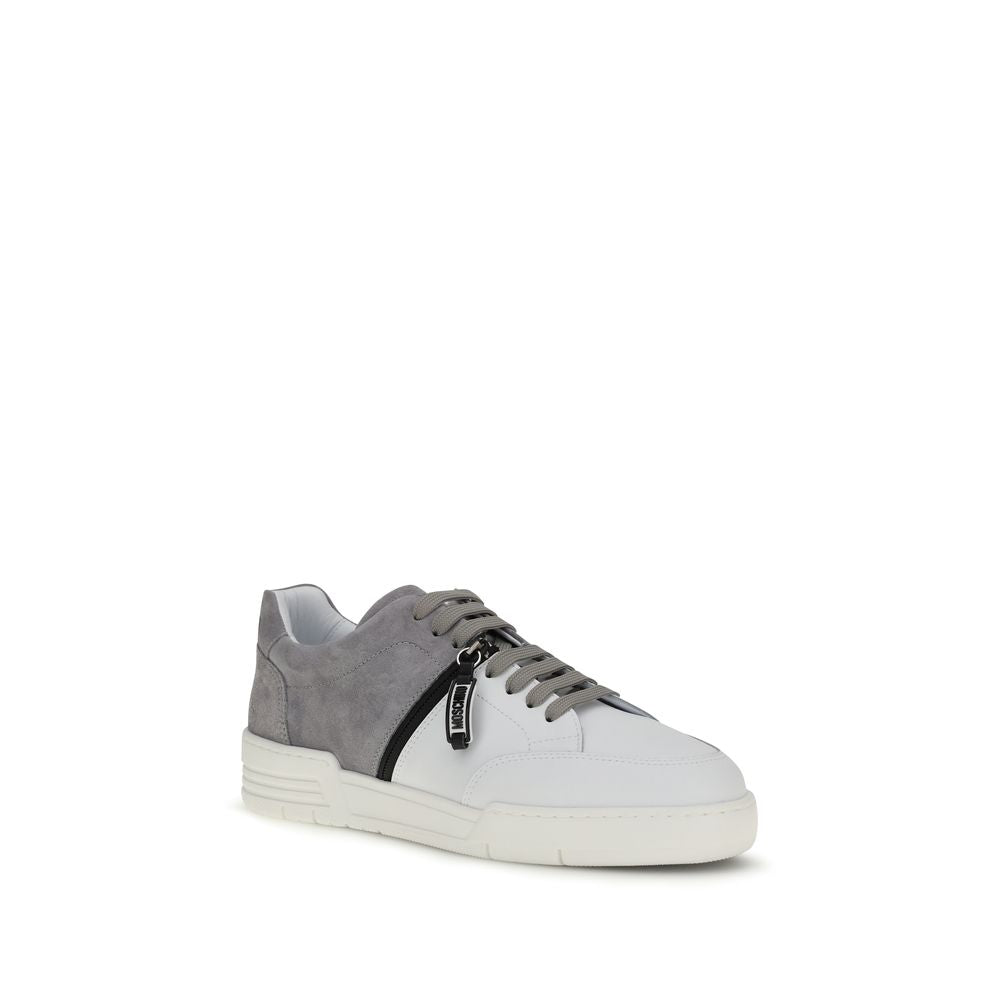 Moschino Multicolor Calf Leather Bos Taurus Low Top Men's Sneakers