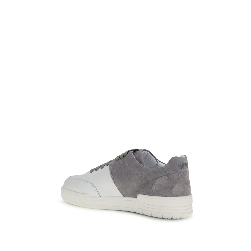 Moschino Multicolor Calf Leather Bos Taurus Low Top Men's Sneakers