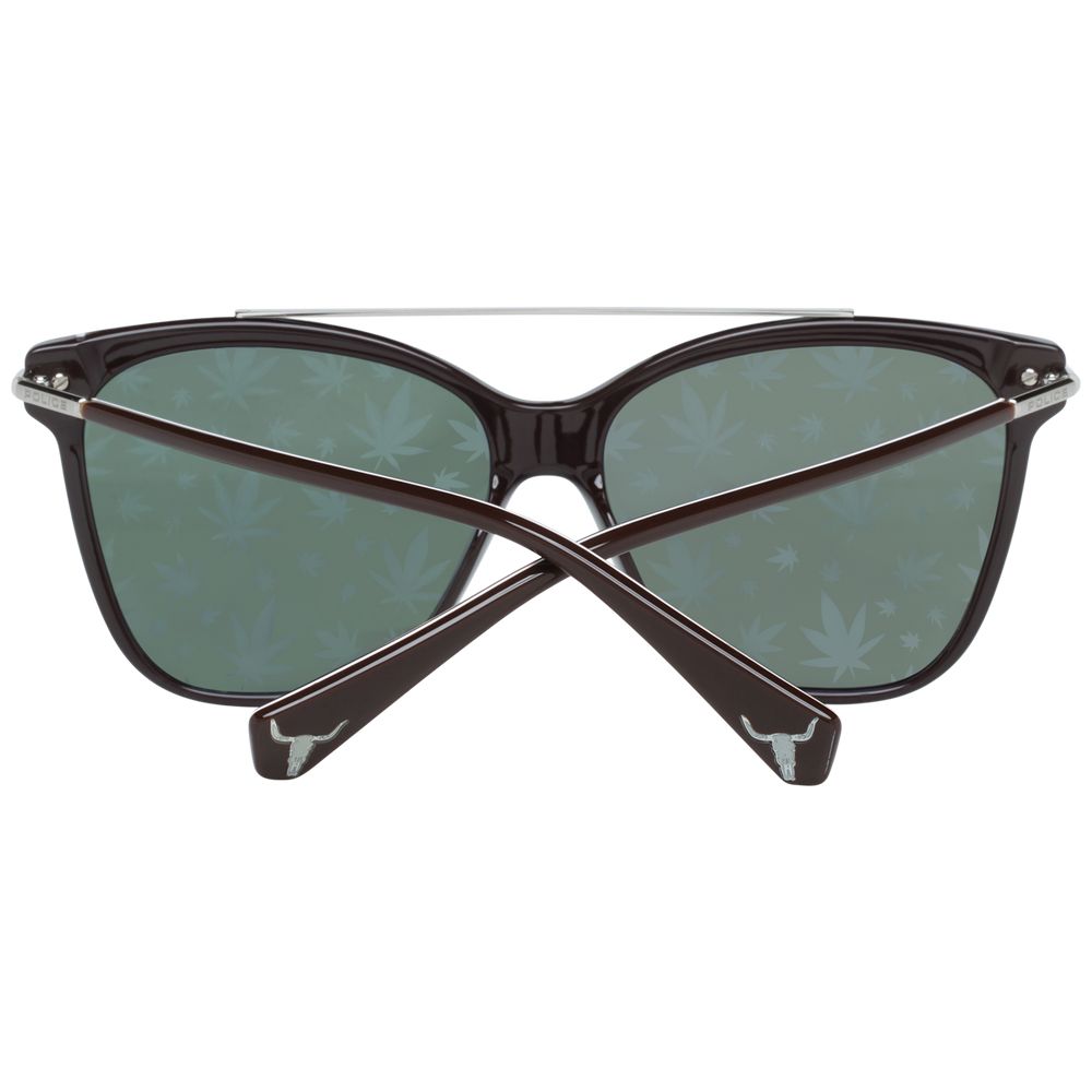 Police Brown Metal & Plastic Women's Sunglasses