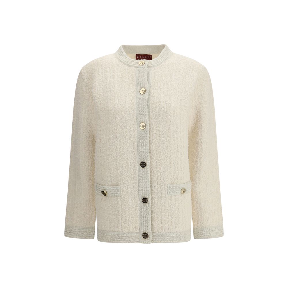 Gucci Beige Wool Women's Cardigan