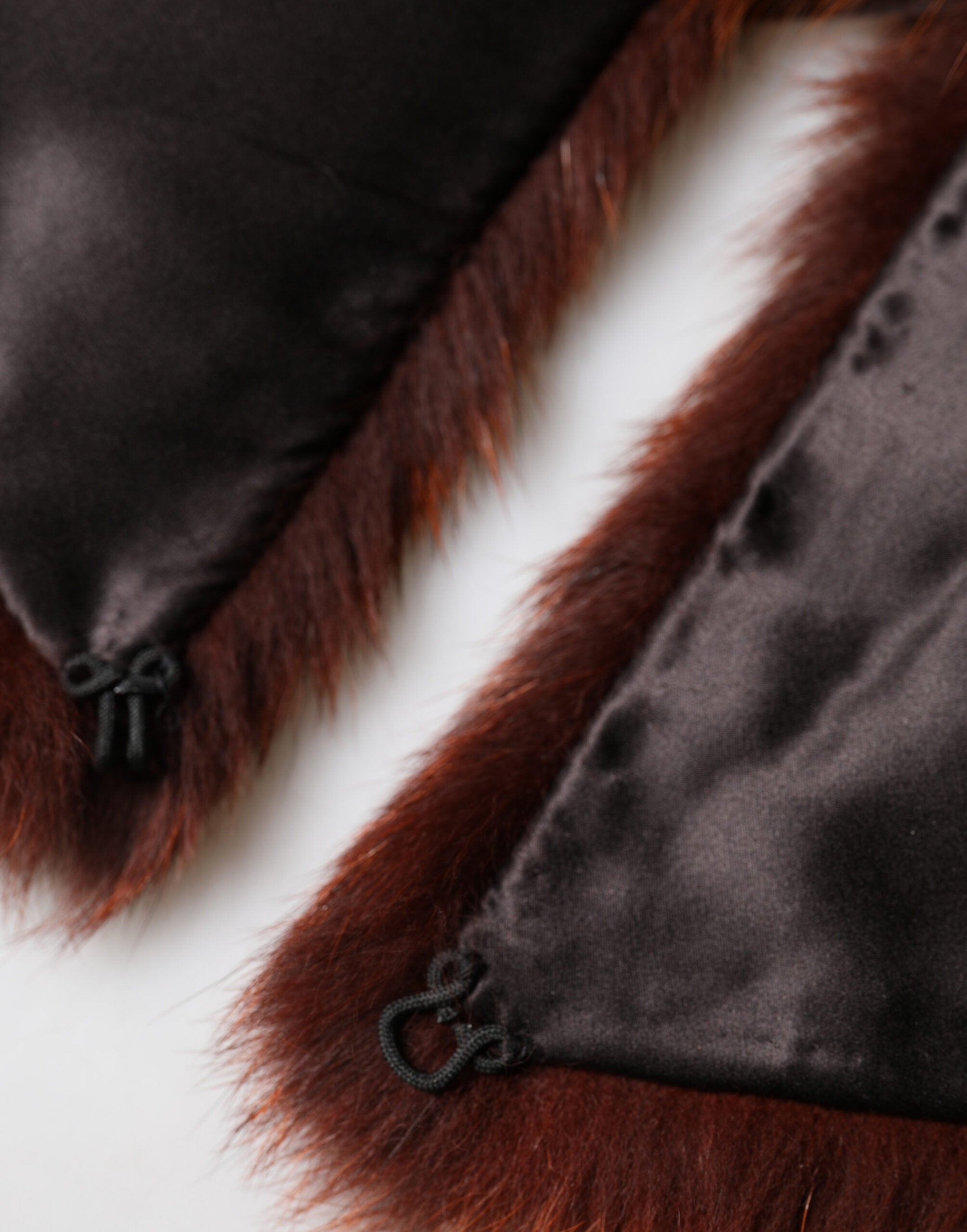 Dolce & Gabbana Brown Mink Fur Collar Women Neck Wrap 60cm x 14cm Women's Scarf