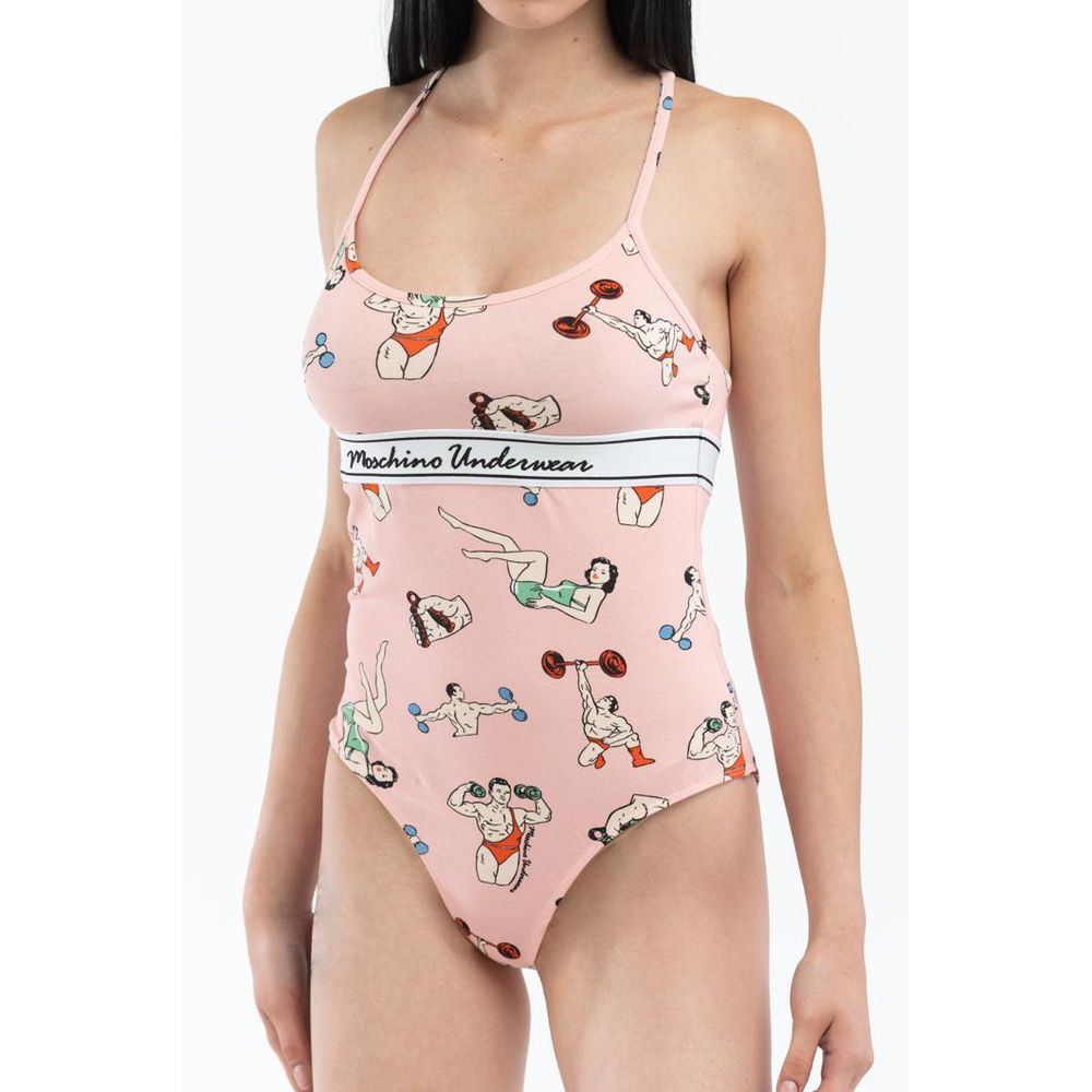 Moschino Pink Cotton Women's Bodysuit