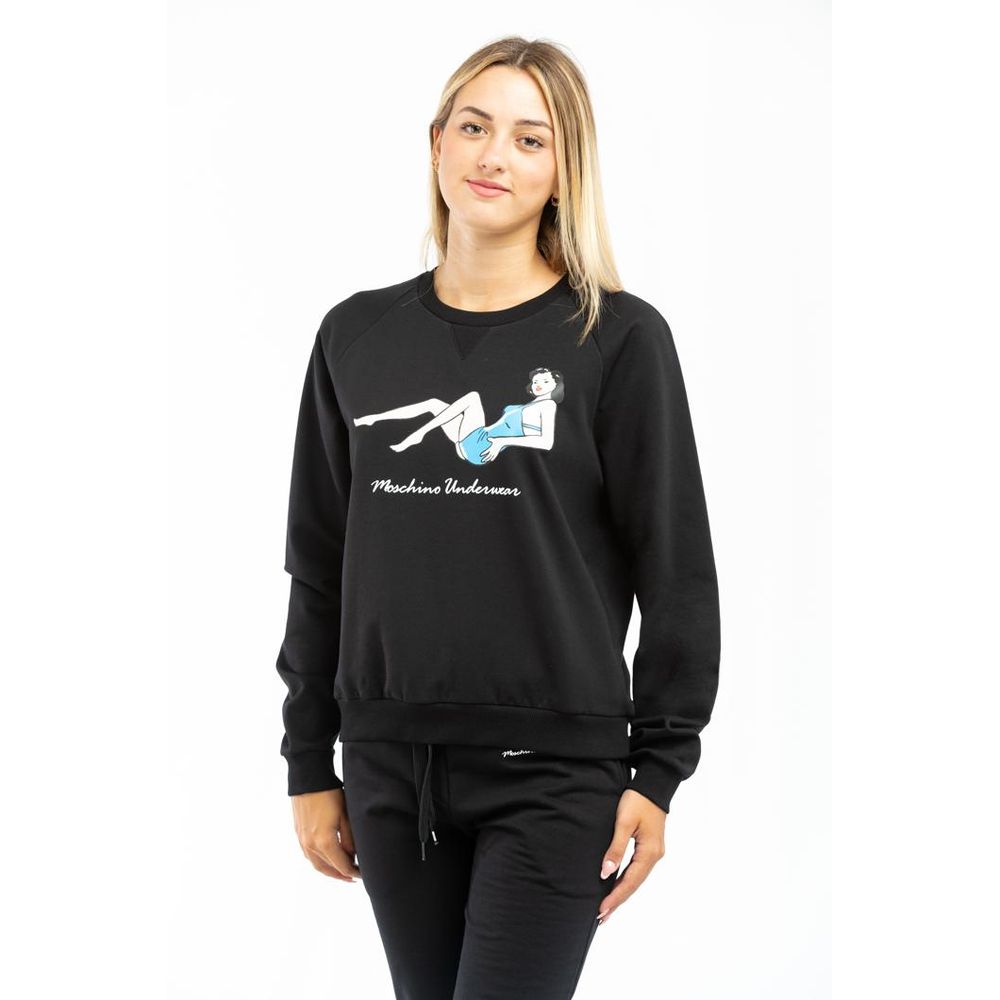 Moschino Black Cotton Women's Sweatshirt