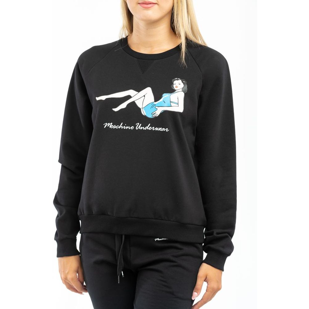 Moschino Black Cotton Women's Sweatshirt