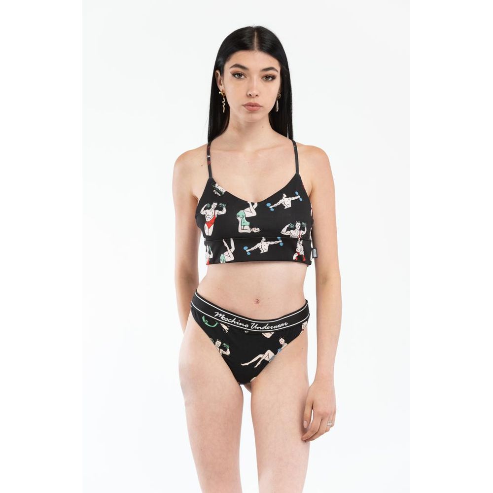 Moschino Black Polyester Tank Women's Tops