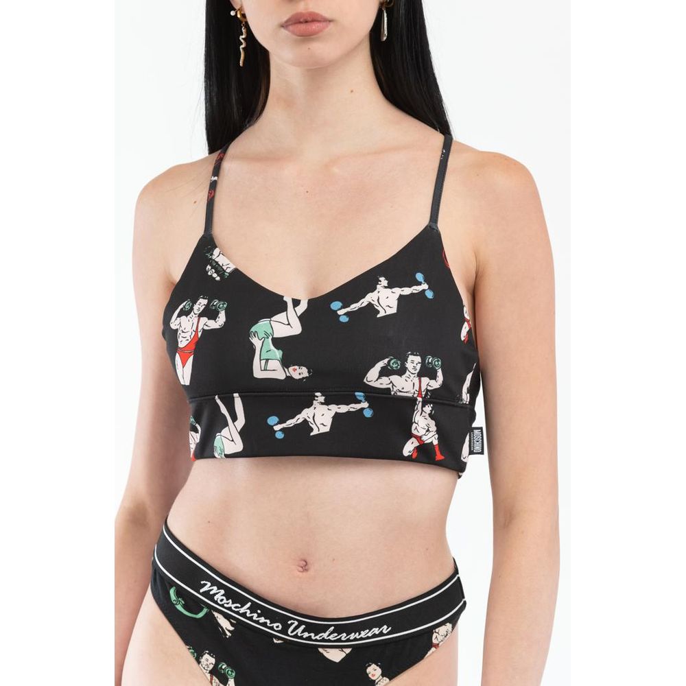 Moschino Black Polyester Tank Women's Tops