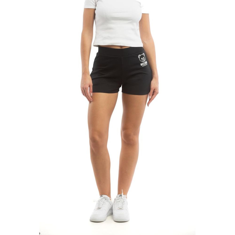 Moschino Black Cotton Short And Mini Women's Shorts